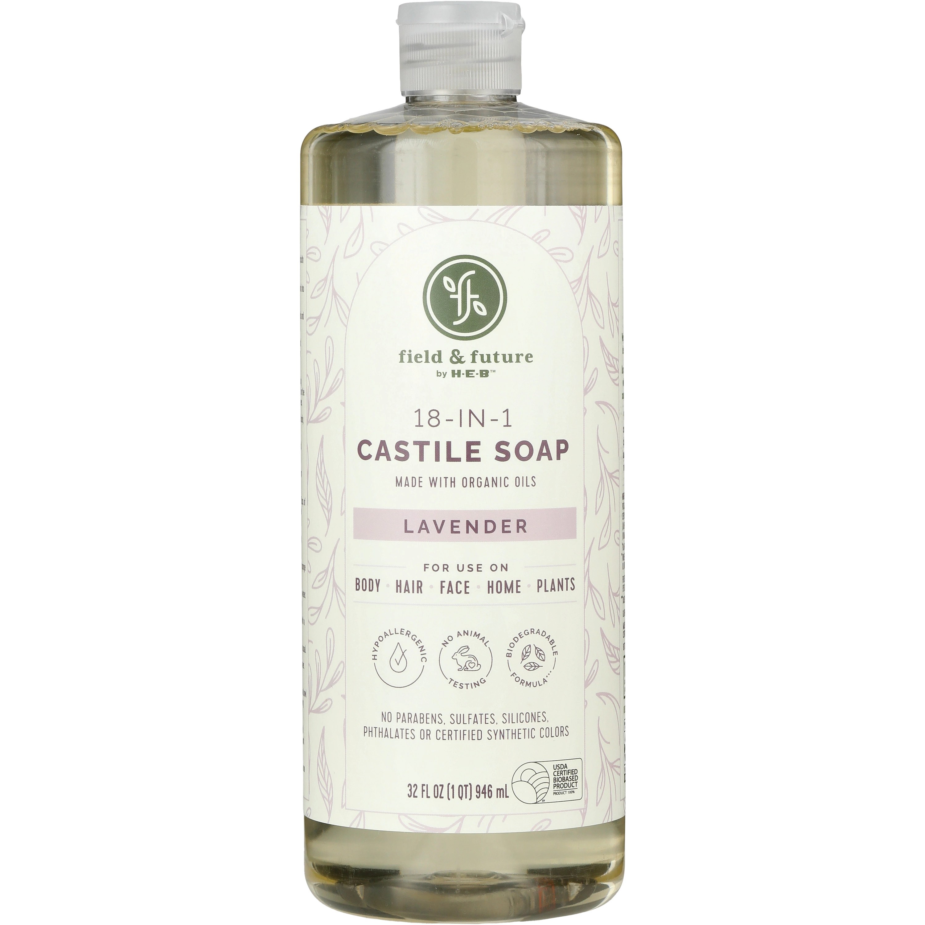 Field & Future by HEB Liquid Castile Soap Lavender Shop Bath & Skin Care at HEB