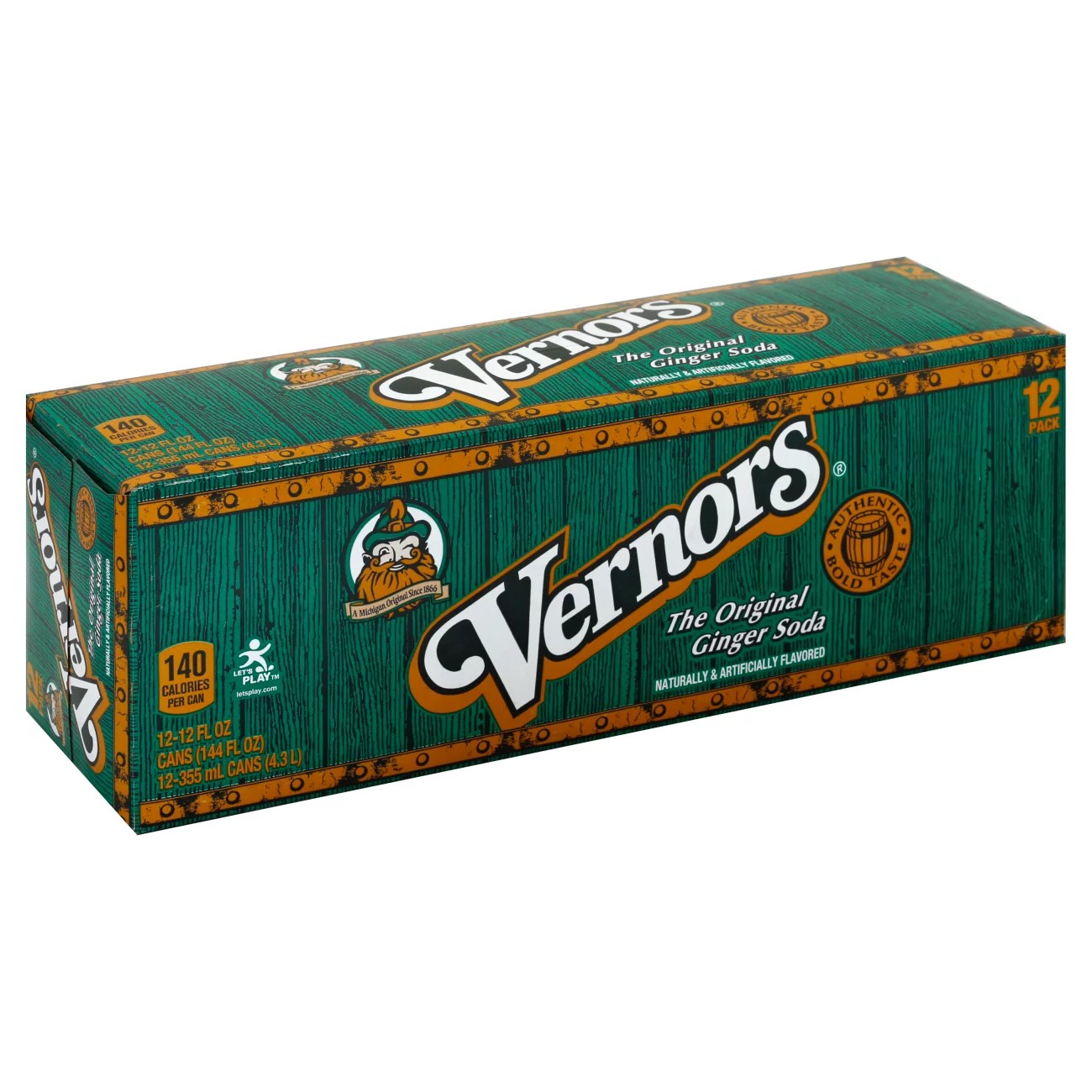 Vernors Ginger Ale Soda 12 oz Cans Shop Soda at HEB