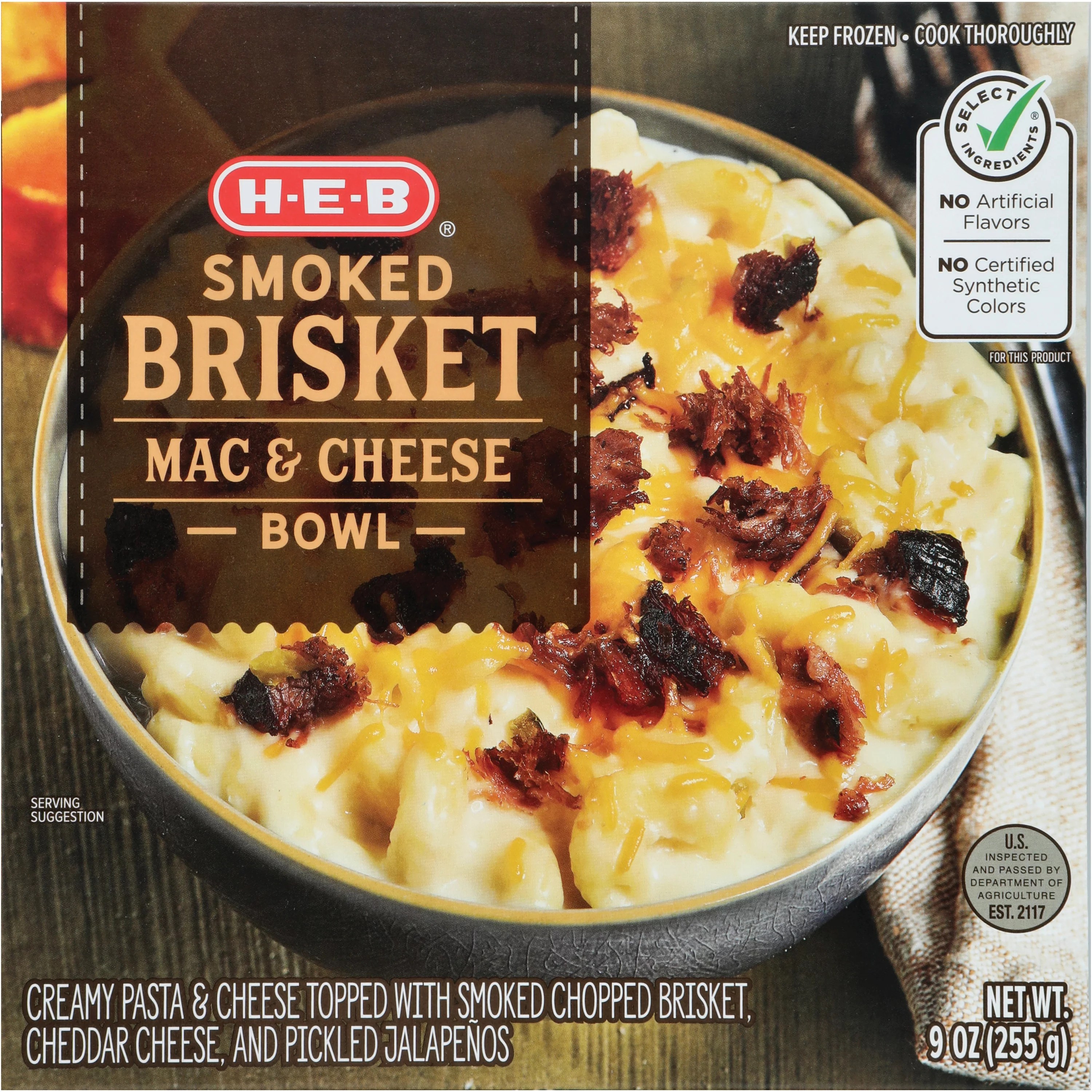 HEB Smoked Brisket Mac & Cheese Bowl Shop Meals & Sides at HEB