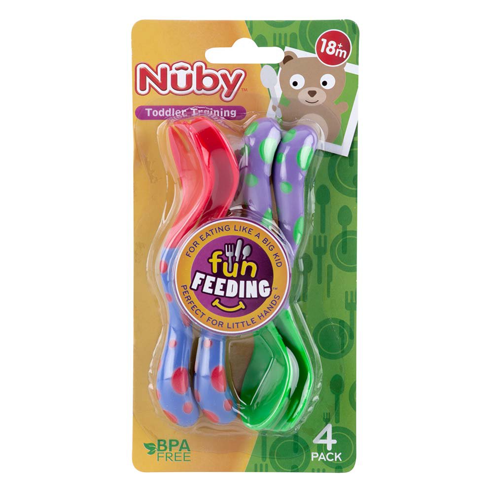 Nuby Toddler Training Forks and Spoons Shop Feeding at HEB