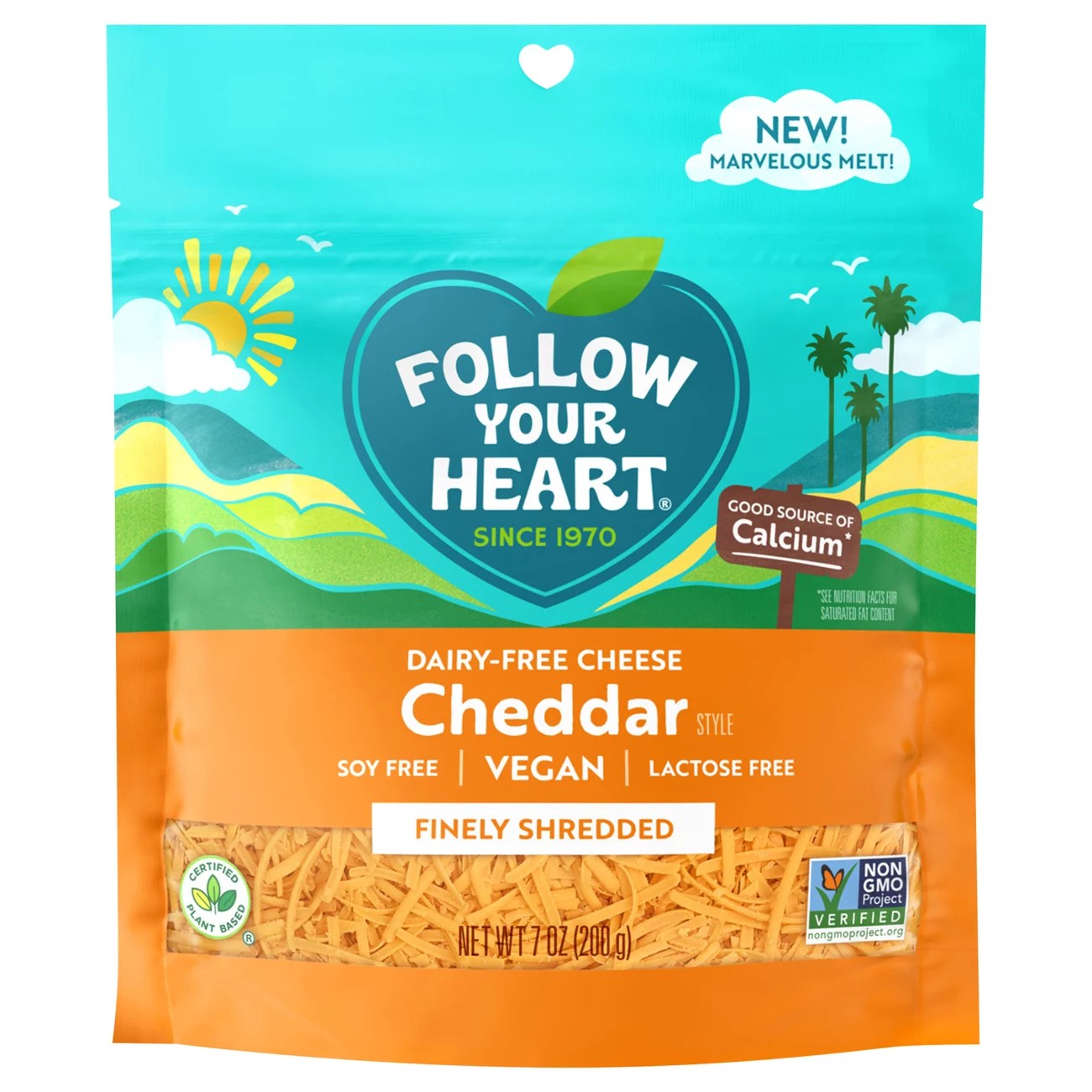 Follow Your Heart DairyFree Cheddar Finely Shredded Cheese Shop