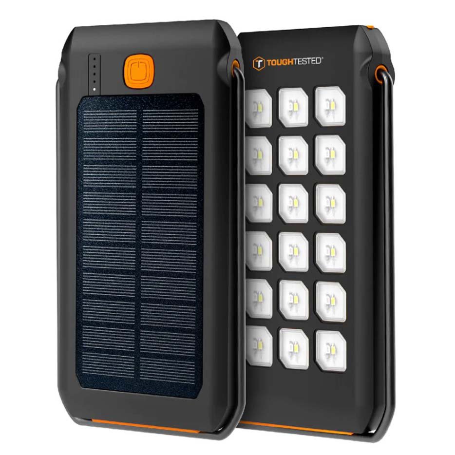 ToughTested Solar LED10 Charger Waterproof Rugged Power Bank & Light