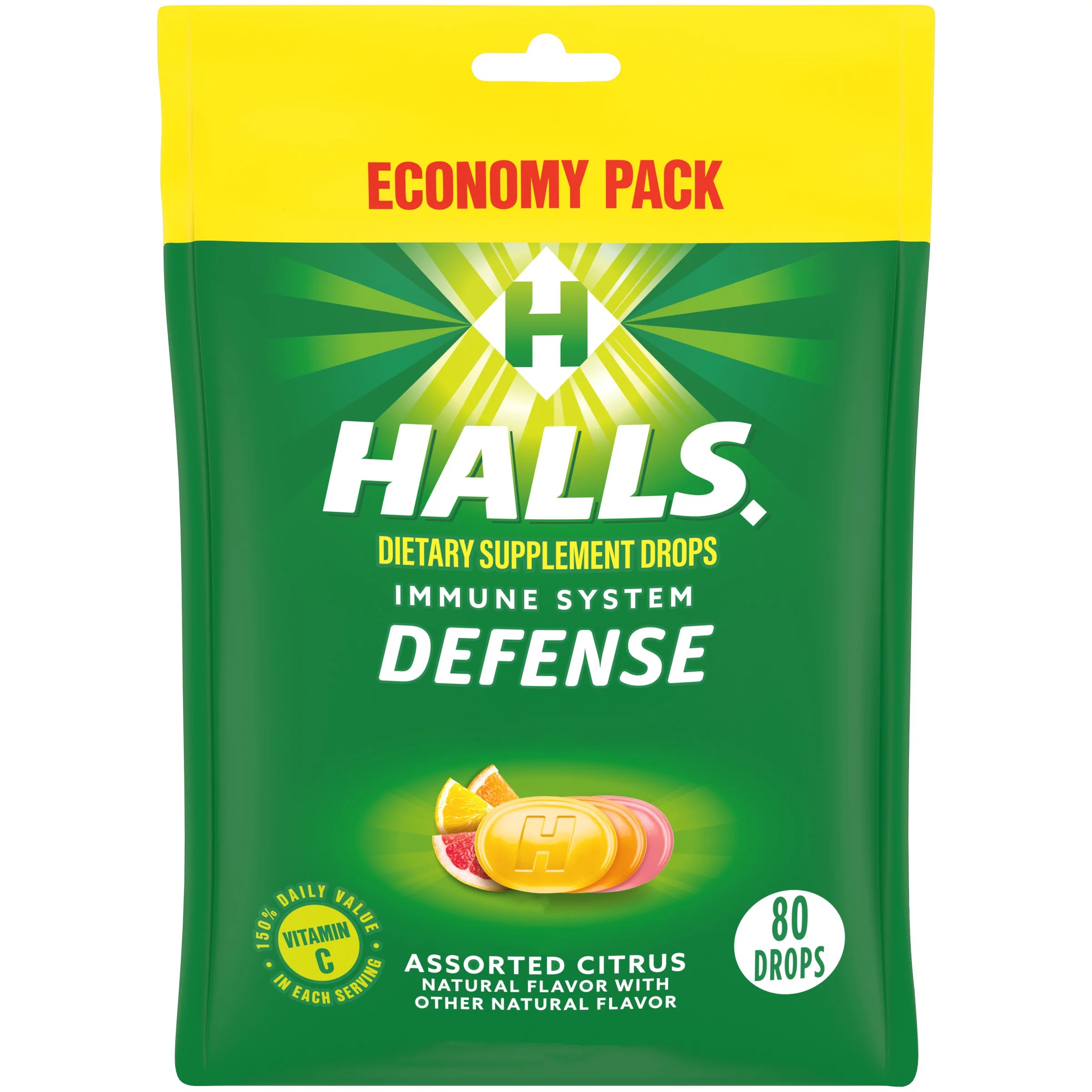 Halls Defense Citrus Cough Drops Economy Pack Shop Medicines
