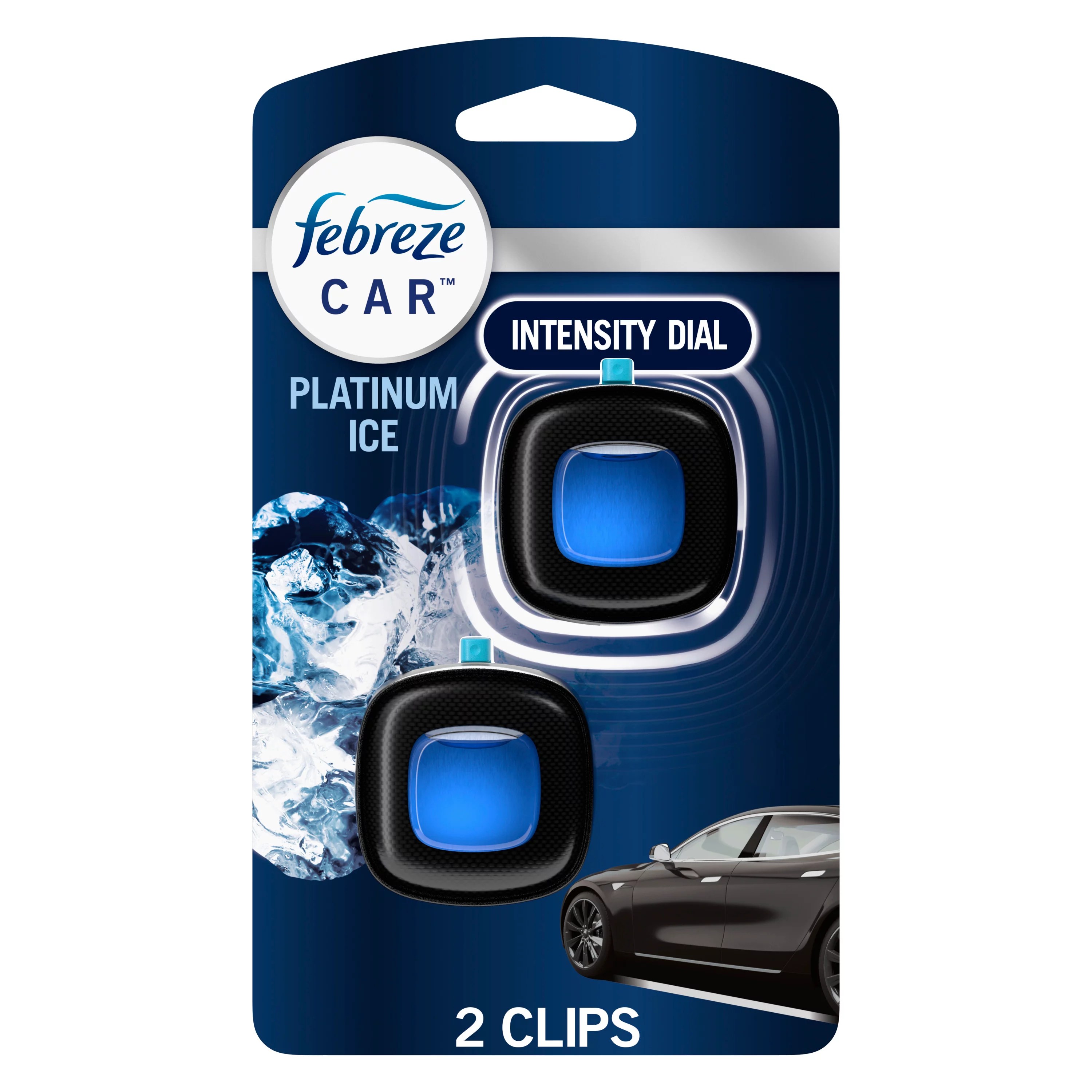 Febreze Car Platinum Ice Air Freshener Vent Clips Shop Air Fresheners