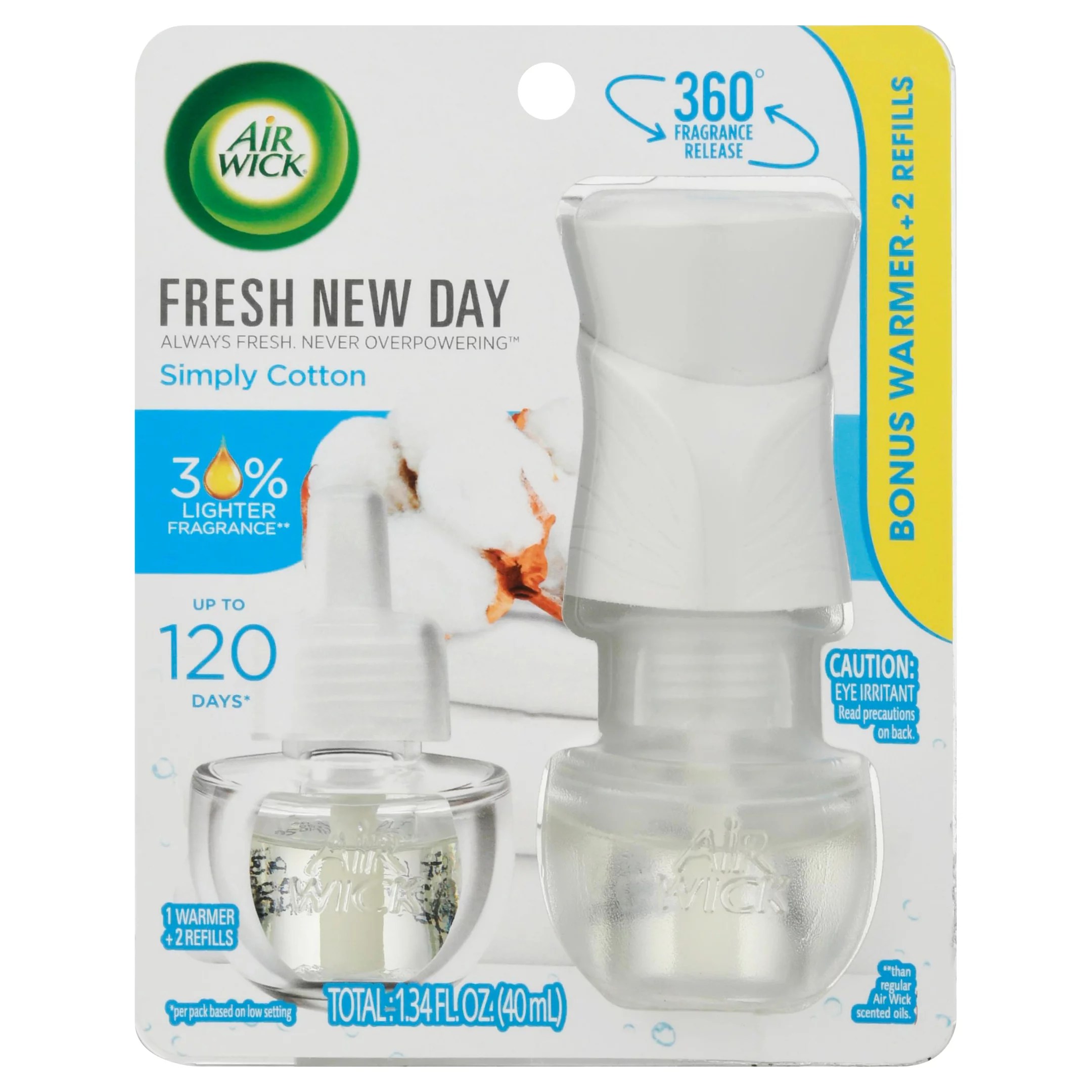 Airwick Simply Cotton Warmer and Refill Starter Kit Shop Air