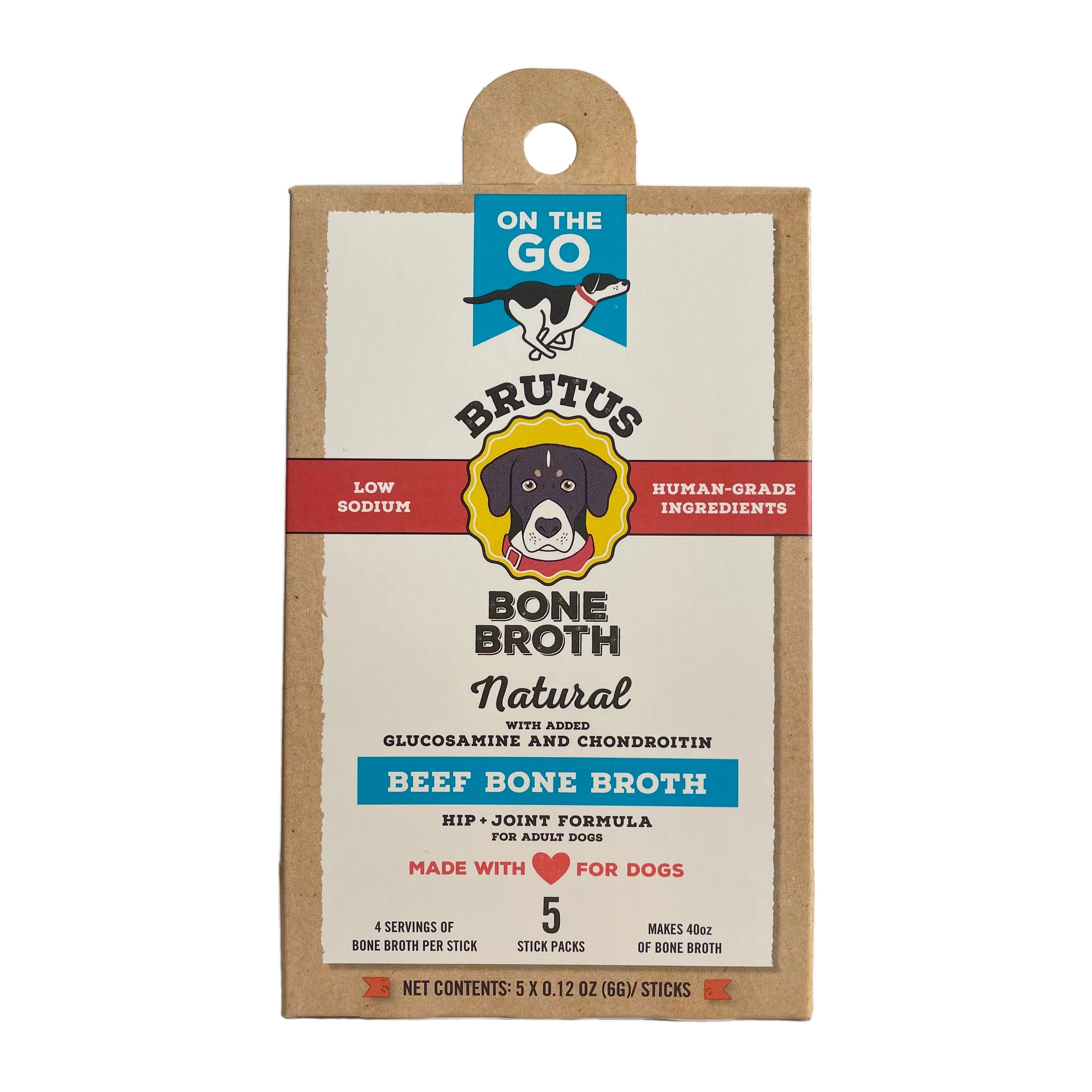 Brutus On the Go Beef Bone Broth for Dogs Shop Dogs at HEB