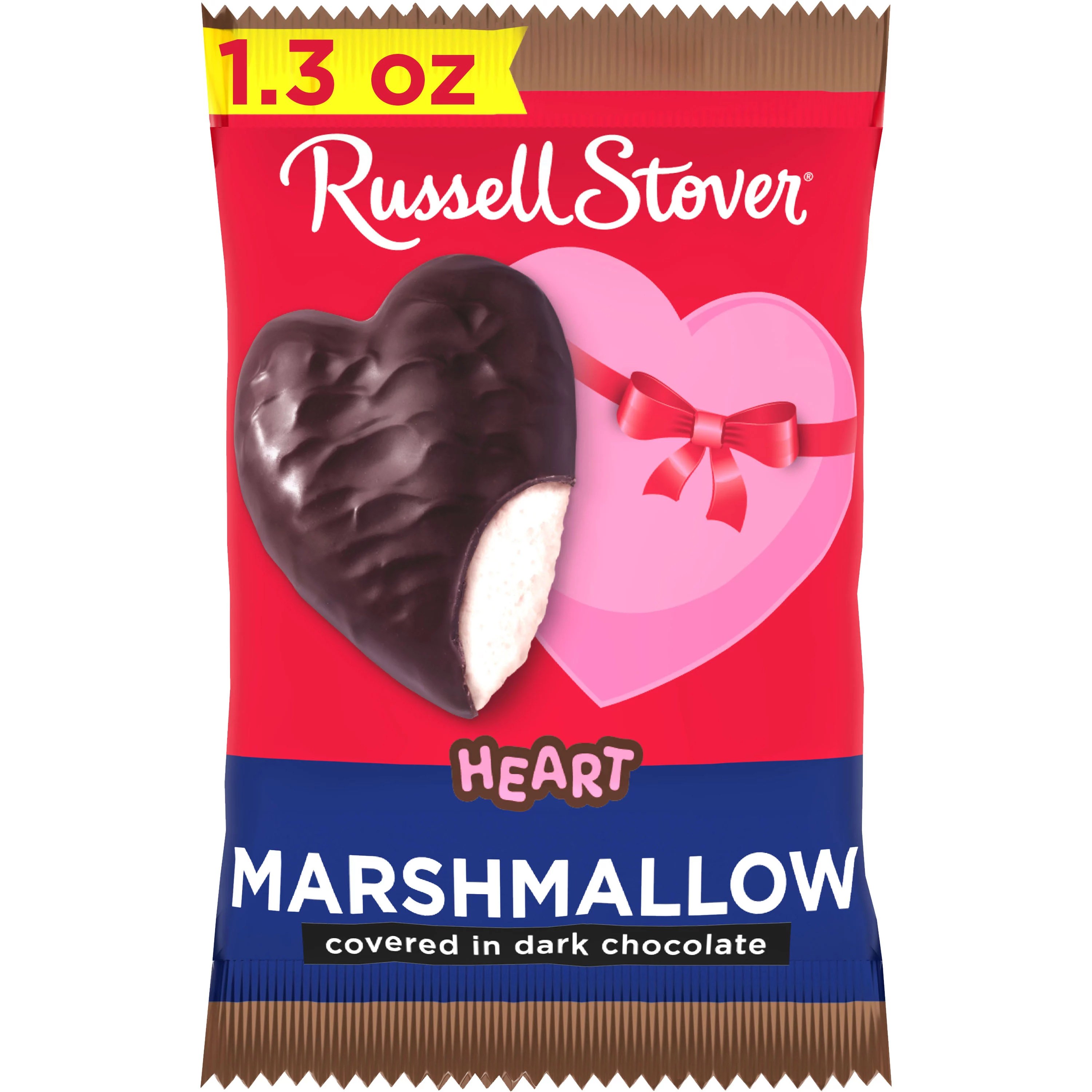 Russell Stover Dark Chocolate Marshmallow Heart Valentine's Candy