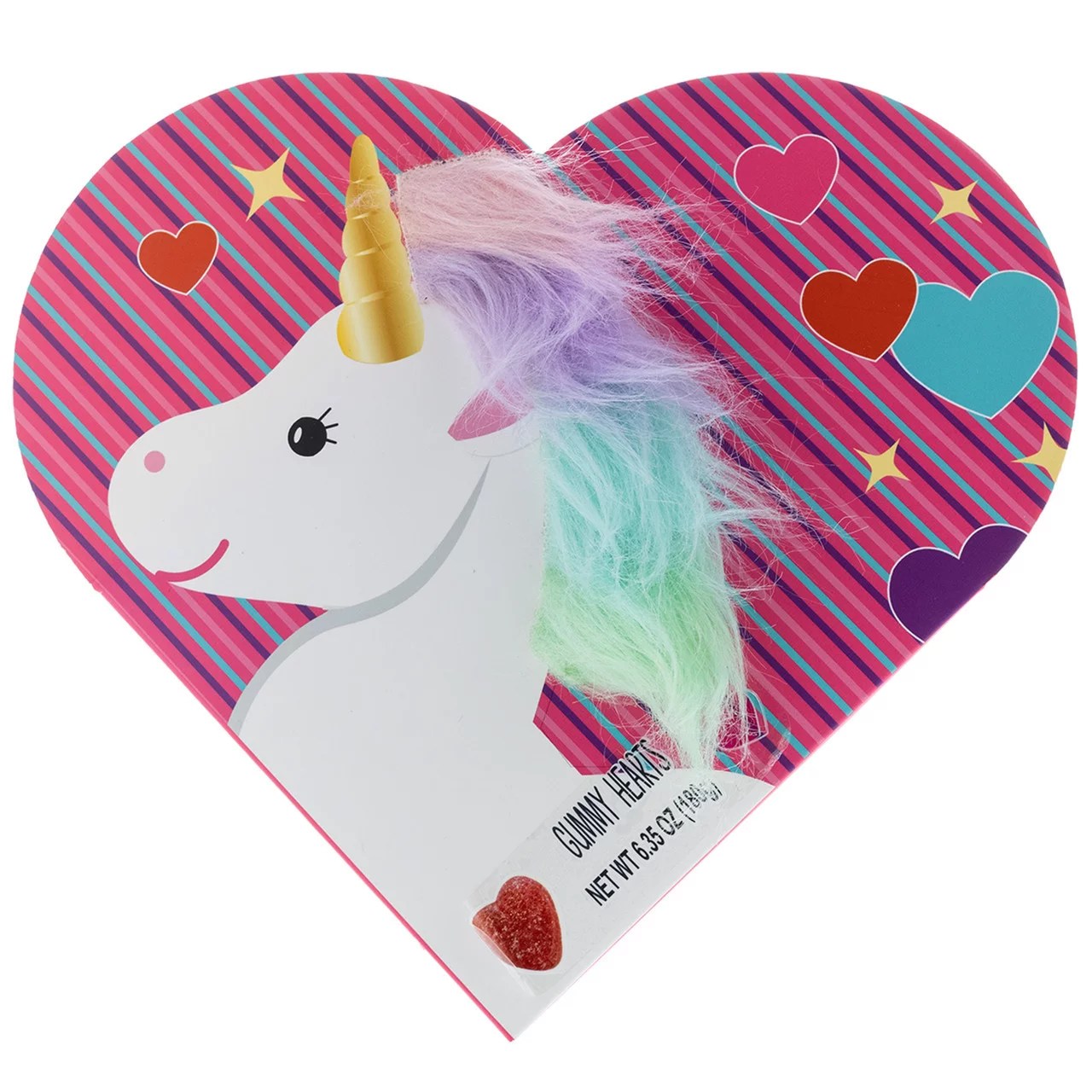 Galerie Unicorn Valentine Heart Box with Gummies Shop Candy at HEB
