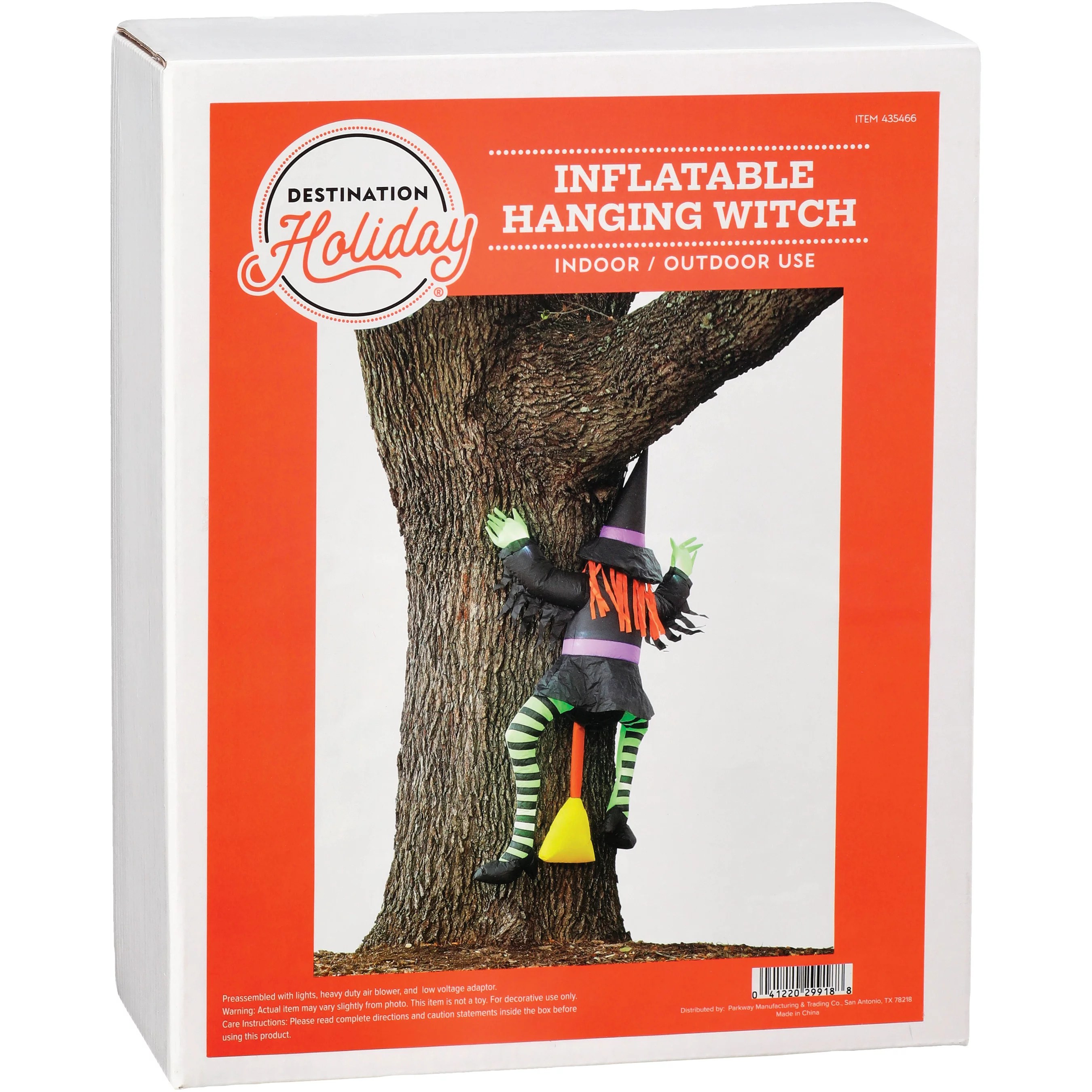 Destination Holiday Inflatable Witch Hanging Halloween Decoration