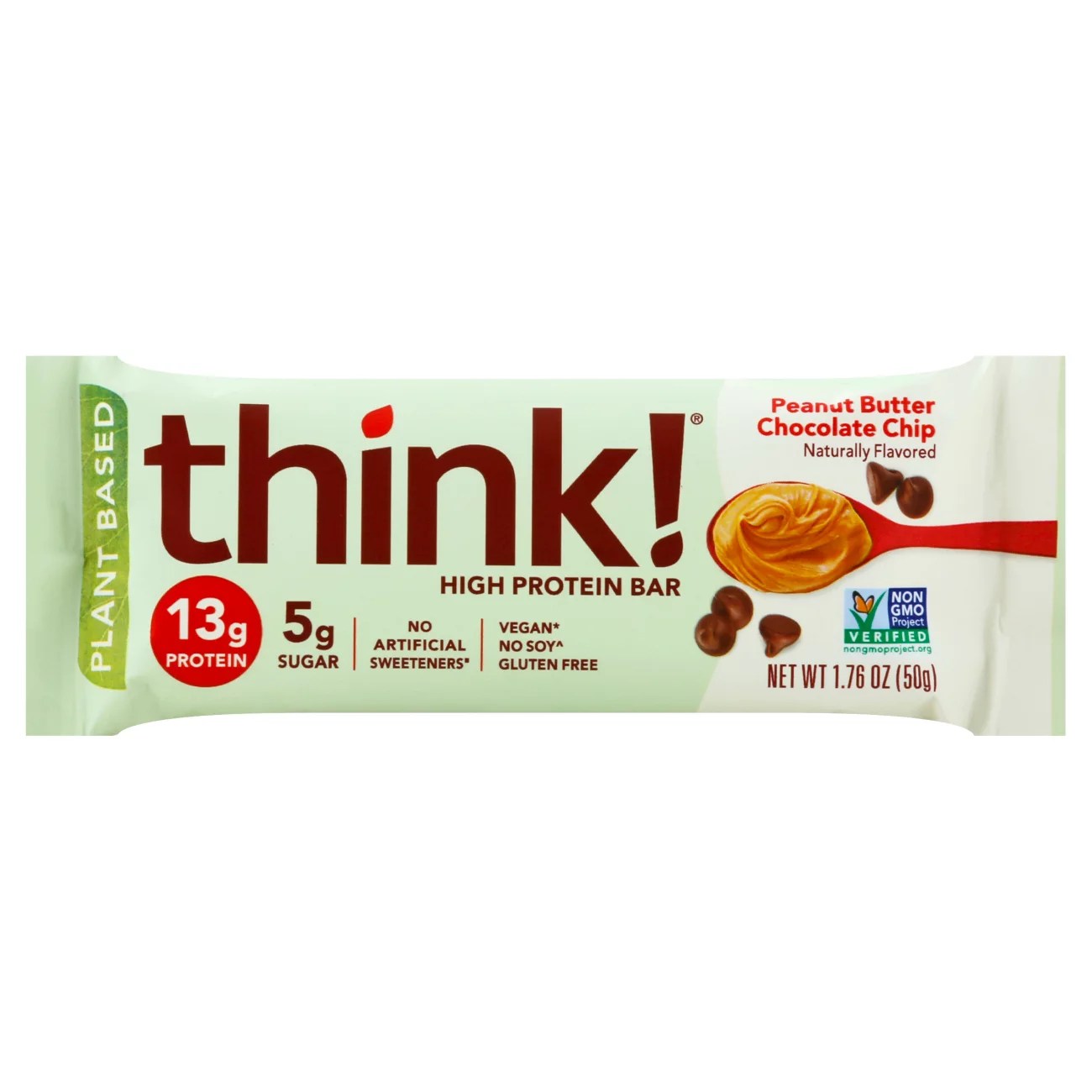 think! PlantBased High 13g Protein Bar Peanut Butter Chocolate Chip