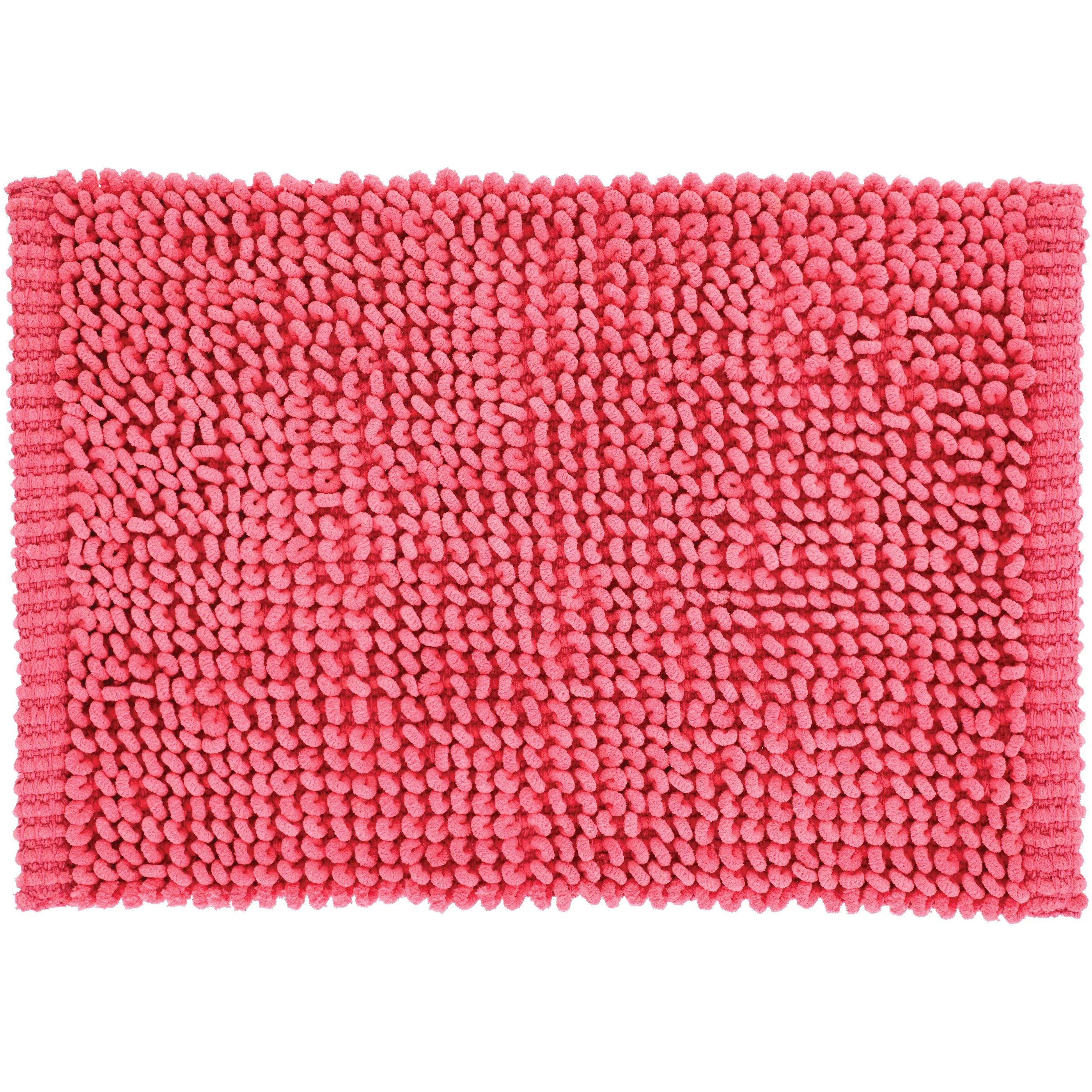 Destination Holiday Chenille Plush Bath Mat Pink Shop Rugs & Mats