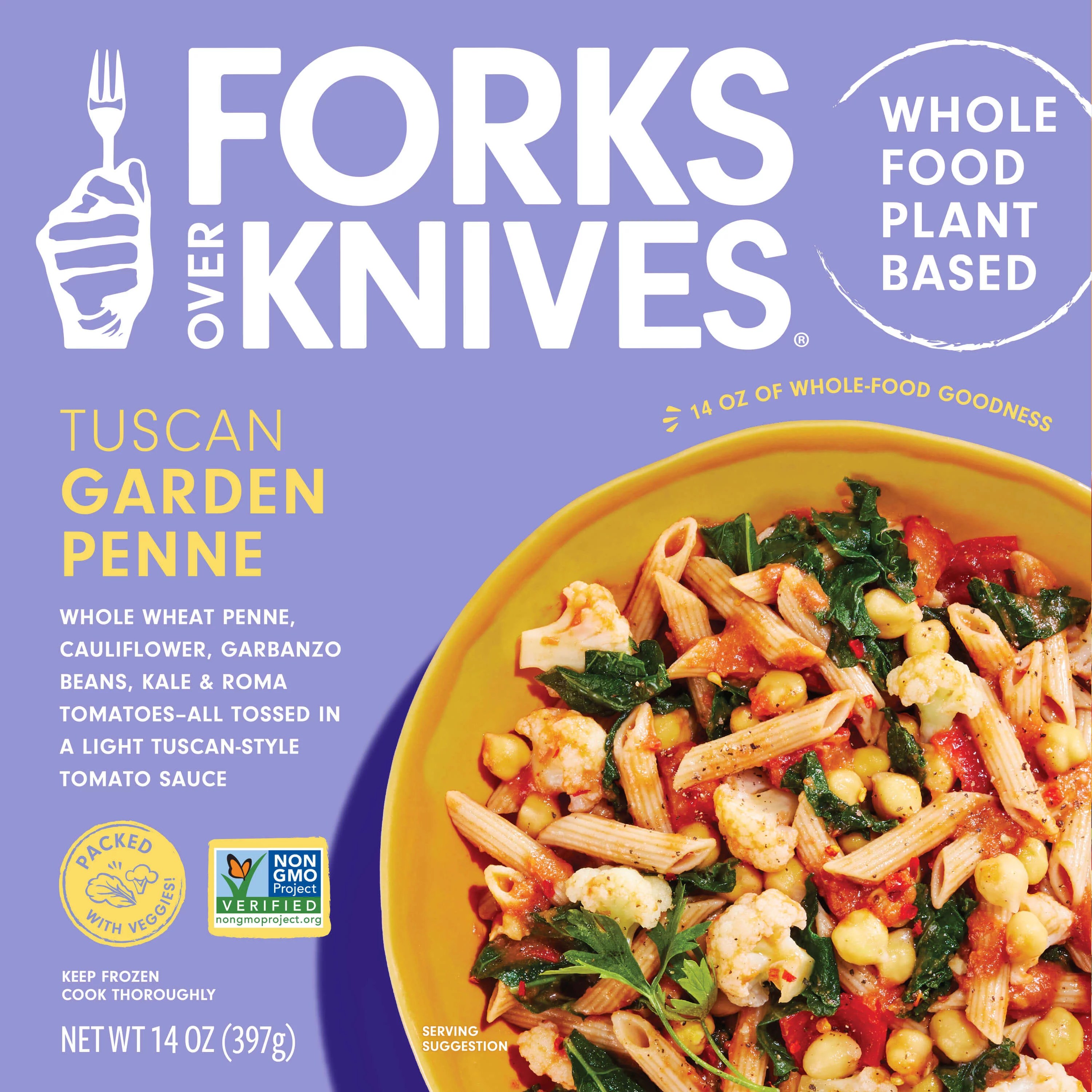 Forks Over Knives PlantBased Tuscan Garden Penne Frozen Meal Shop