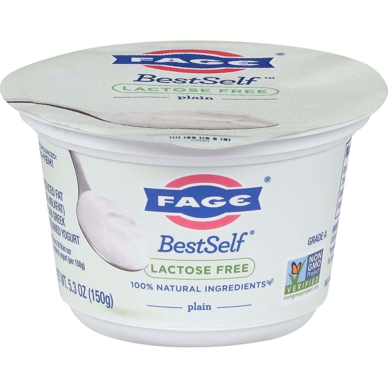 Fage BestSelf Lactose Free Plain LowFat Greek Yogurt Shop Yogurt at
