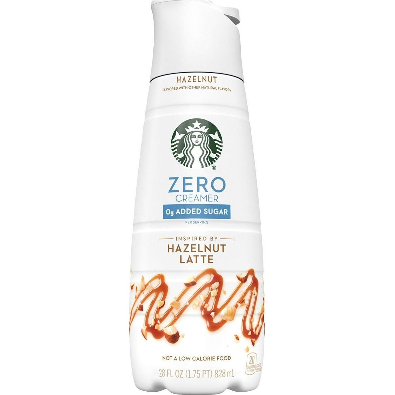 Starbucks Zero Sugar Added Liquid Coffee Creamer Hazelnut Latte