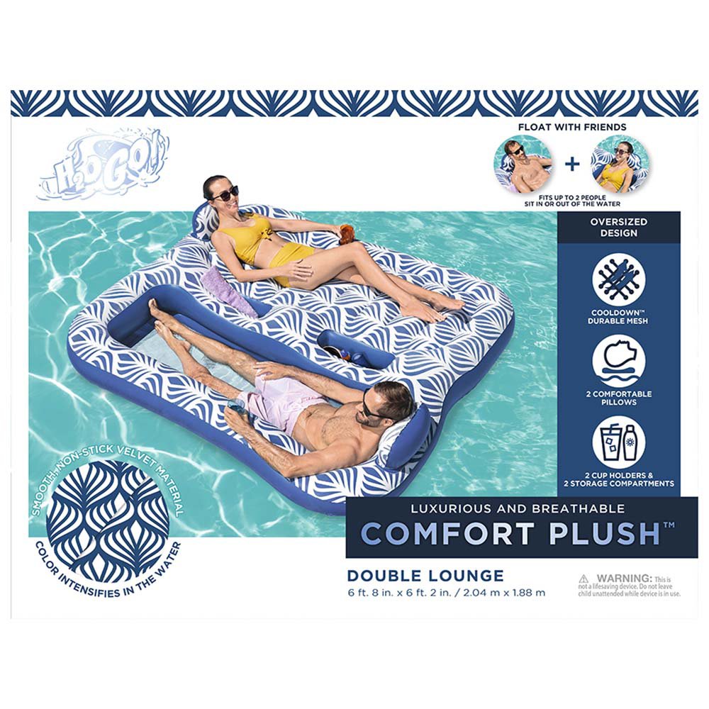 HEB Comfort Plush Double Lounge Pool Float Shop Floats at HEB