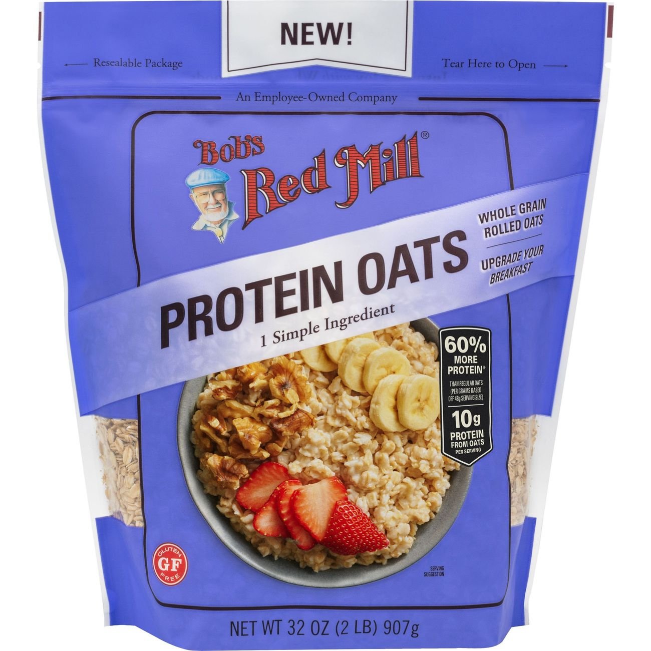 Bob's Red Mill Protein Whole Grain Rolled Oats Shop Oatmeal & hot