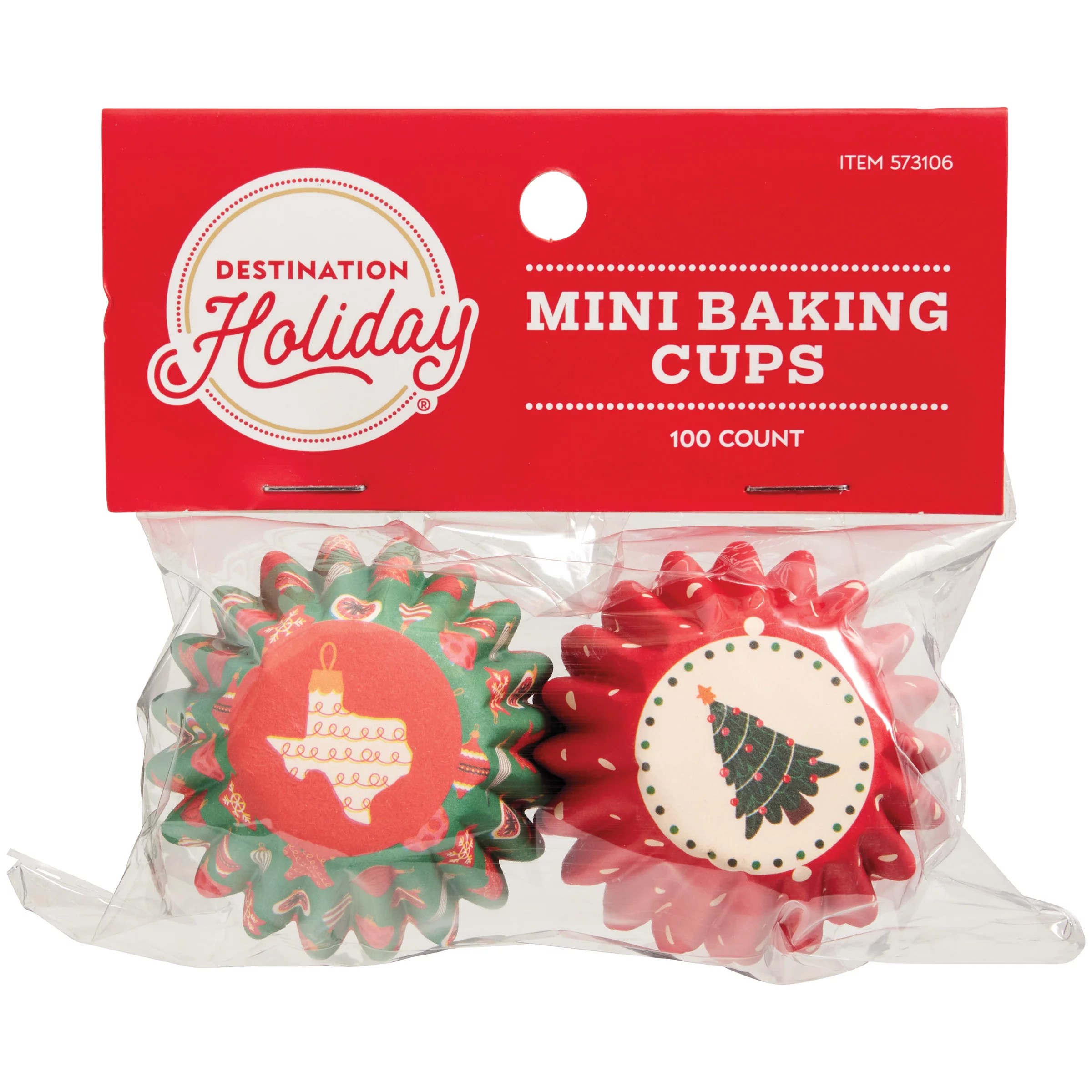 Destination Holiday Mini Christmas Baking Cups Texas & Tree Shop