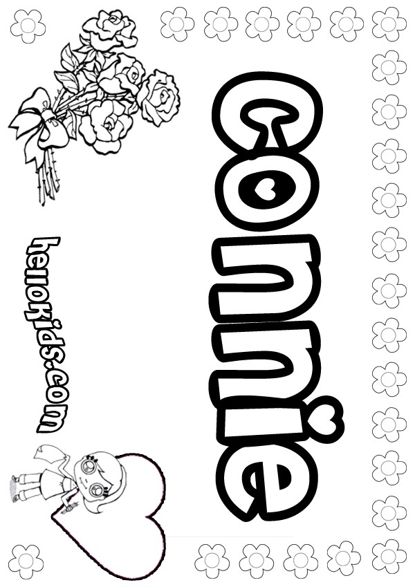 Connie coloring pages