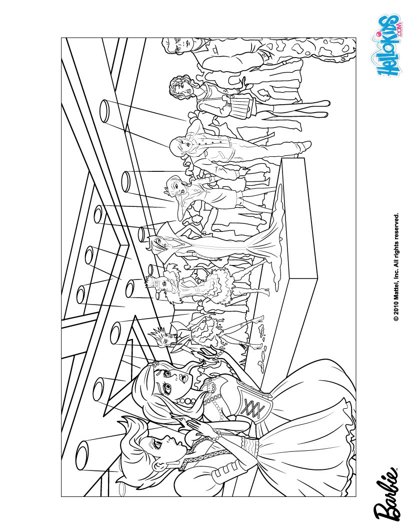 Top 50 Free Printable Barbie Coloring Pages Online