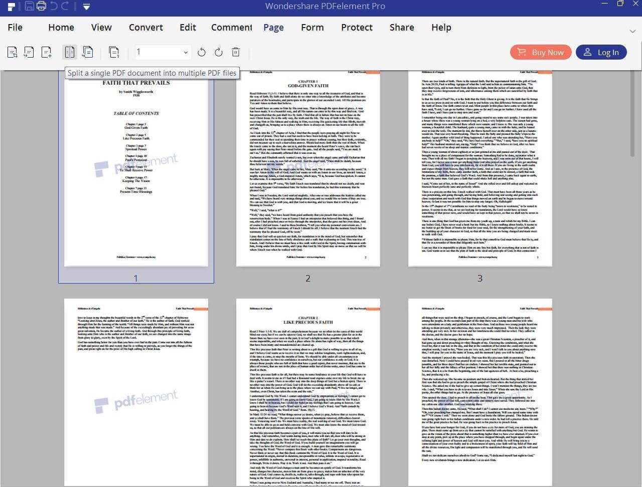 The Easiest Way to Split PDF Right on the  Now HiPDF