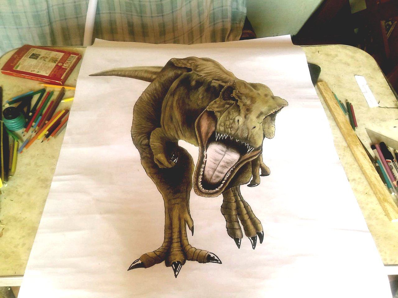 T Rex Jurassic Park Drawing