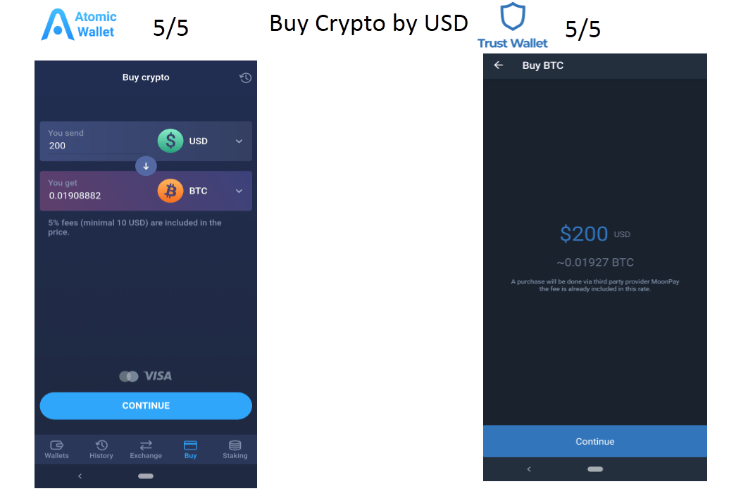 Atomic Wallet vs. Trust Wallet clash of the titans!