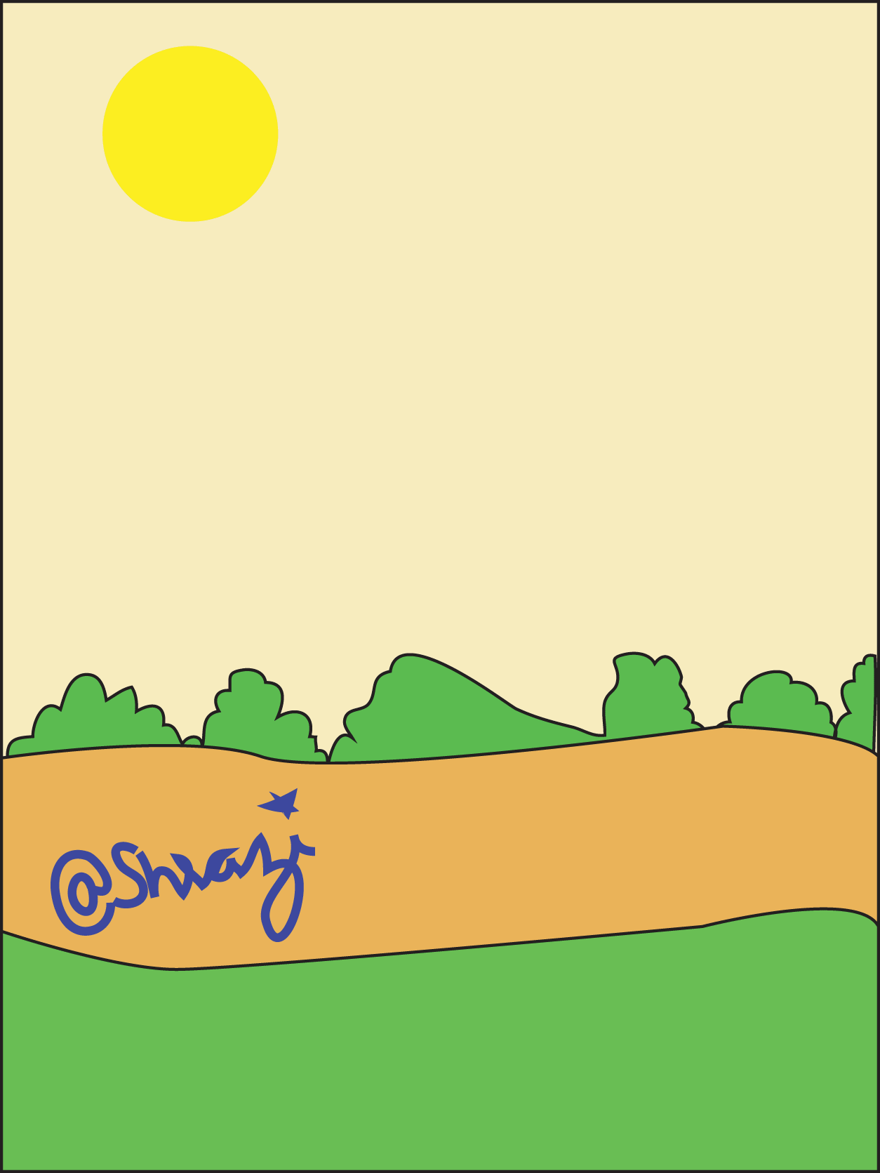 "Kids Enjoy the RAIN" animated GIF of my OWN drawing Neoxian City