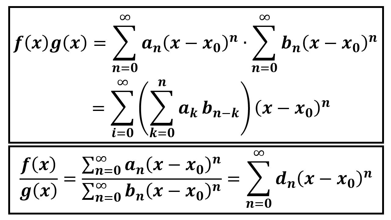 Infinite Sequences and Series Multiplication and Division of Power