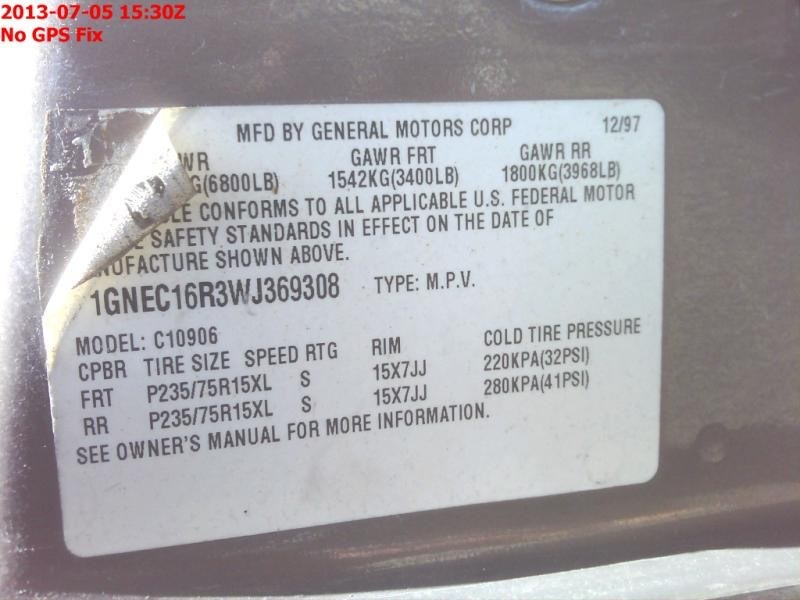 Used 1998 Chevrolet Truck Suburban 2500 Entertainment Radio Audio