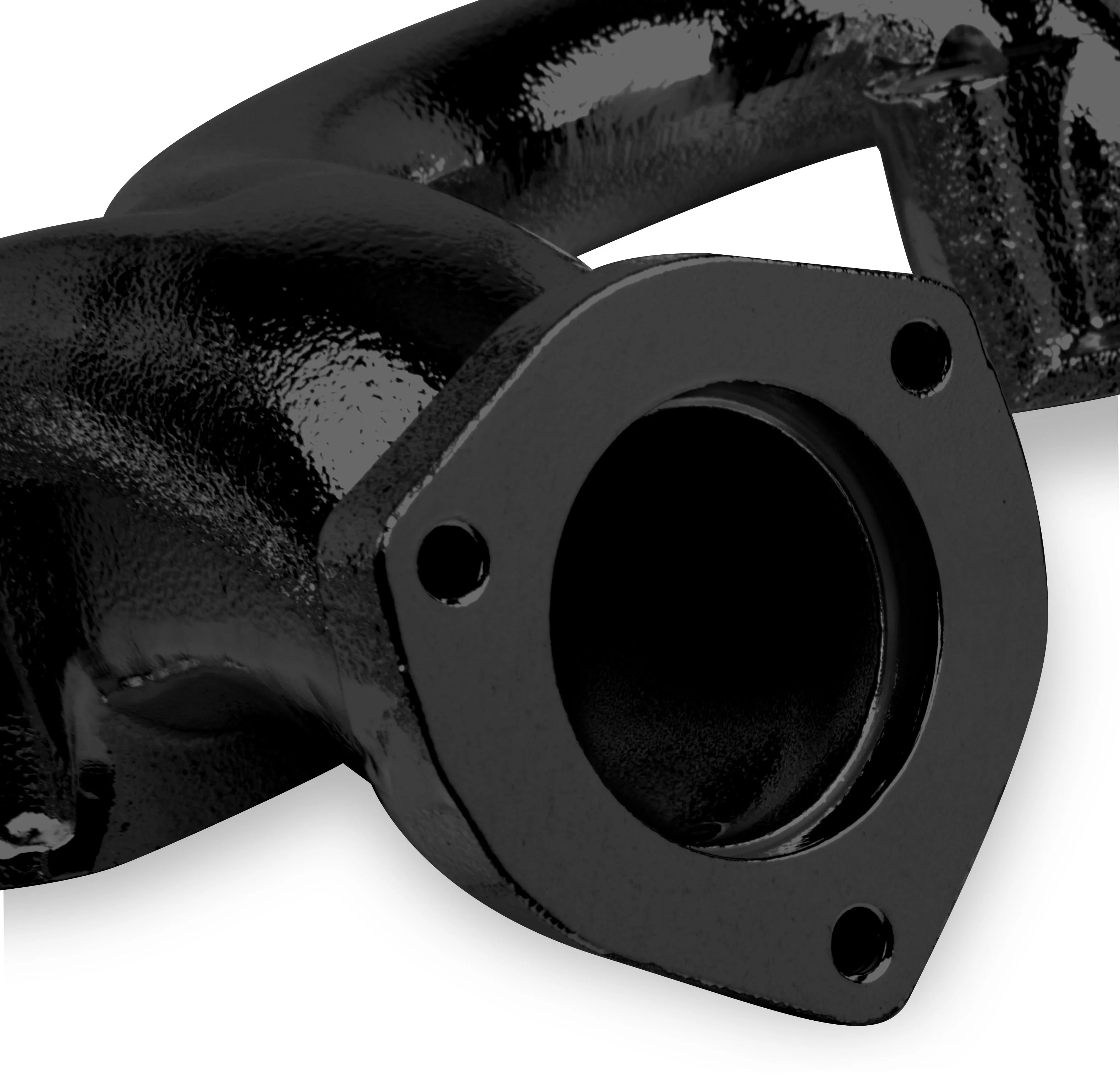 Flowtech 11704FLT Flowtech Rams Horn Exhaust Manifolds Black Paint