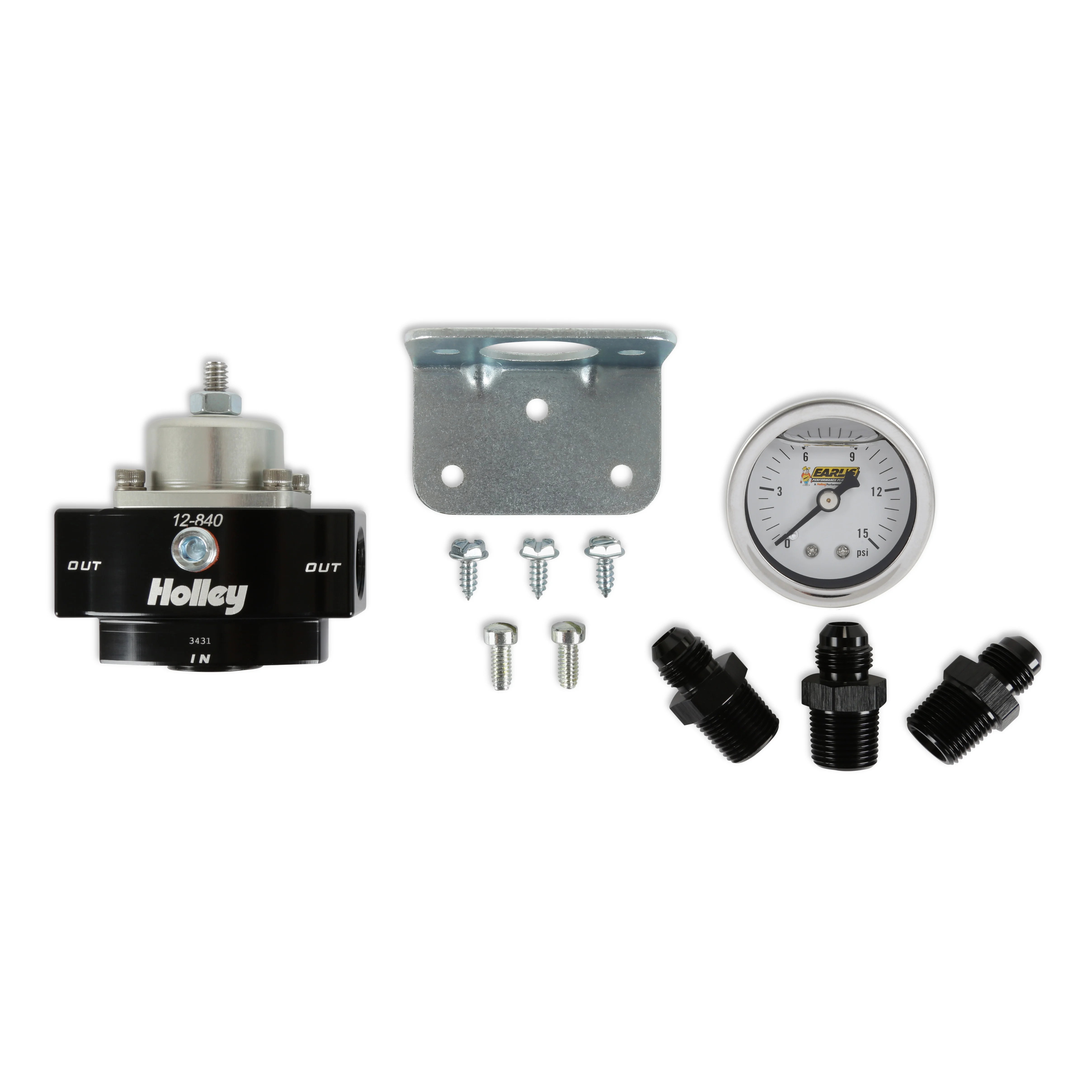 Holley VK060184 HP Billet Carbureted Fuel Pressure Regulator Kit