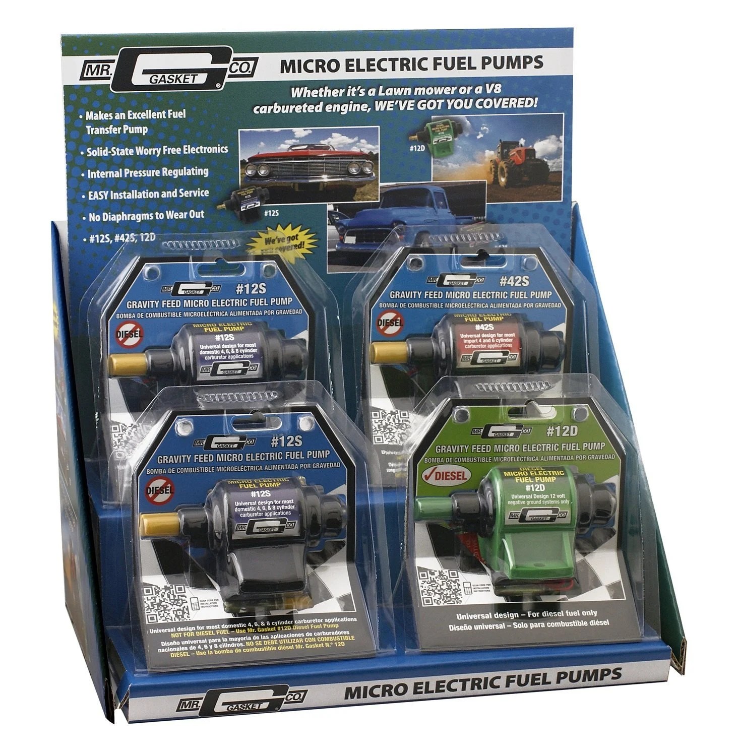 Mr. Gasket 1204POP Mr Gasket Micro Fuel Pump Display Kit Point of