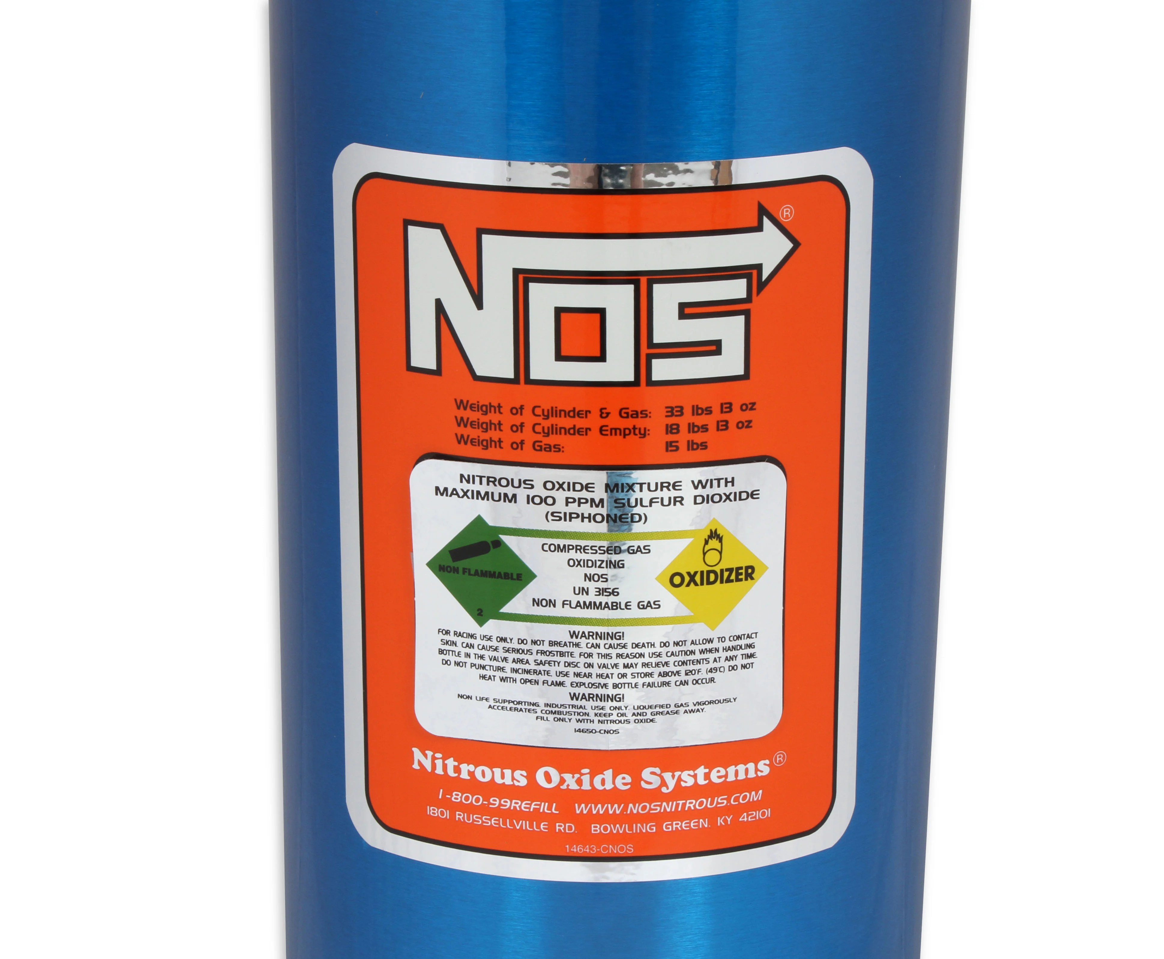 NOS 14750NOS NOS Nitrous Bottle