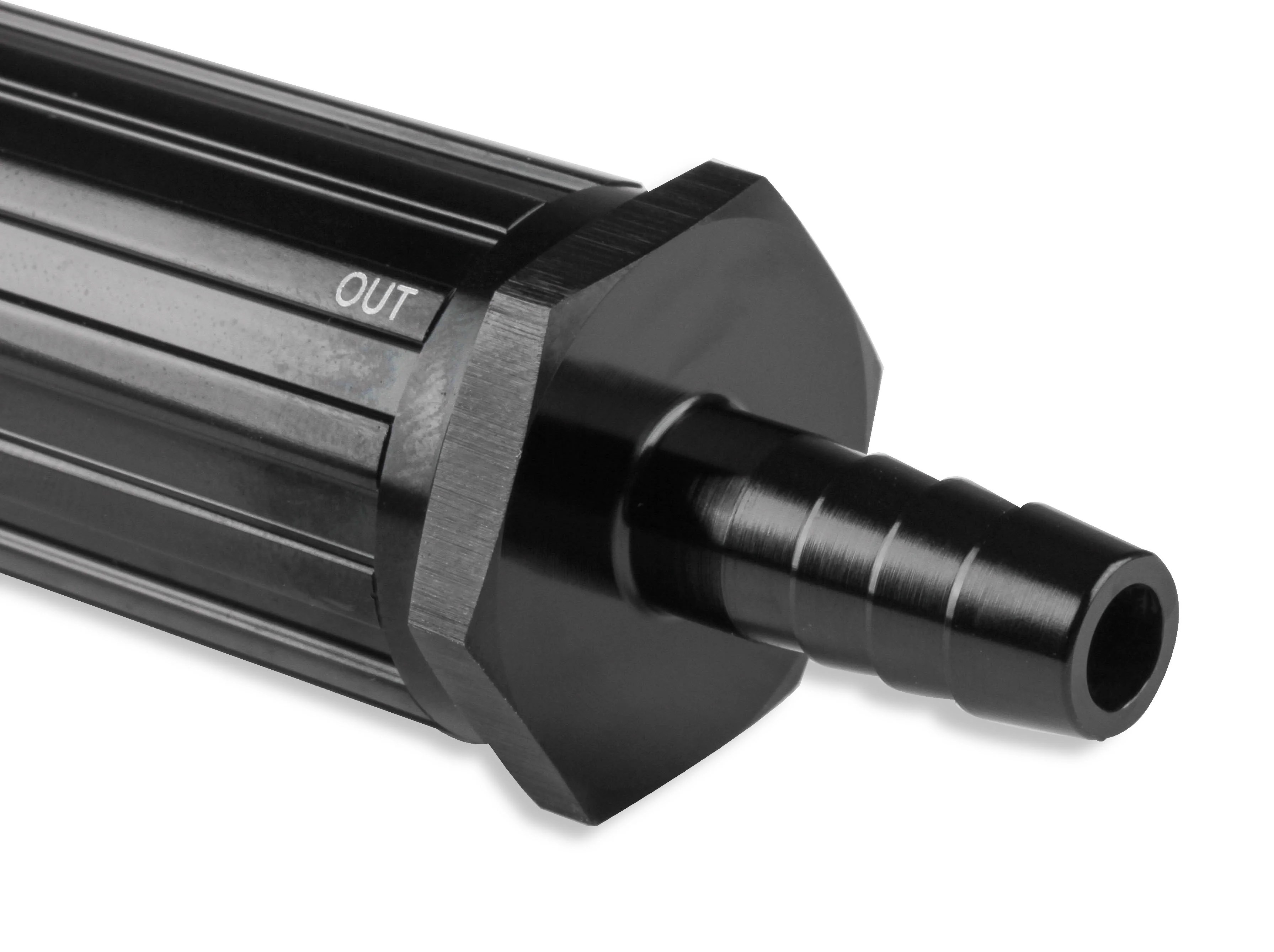 Automotive Mr Gasket 2007BL Billet Aluminum InLine Fuel Filter 3/8 in