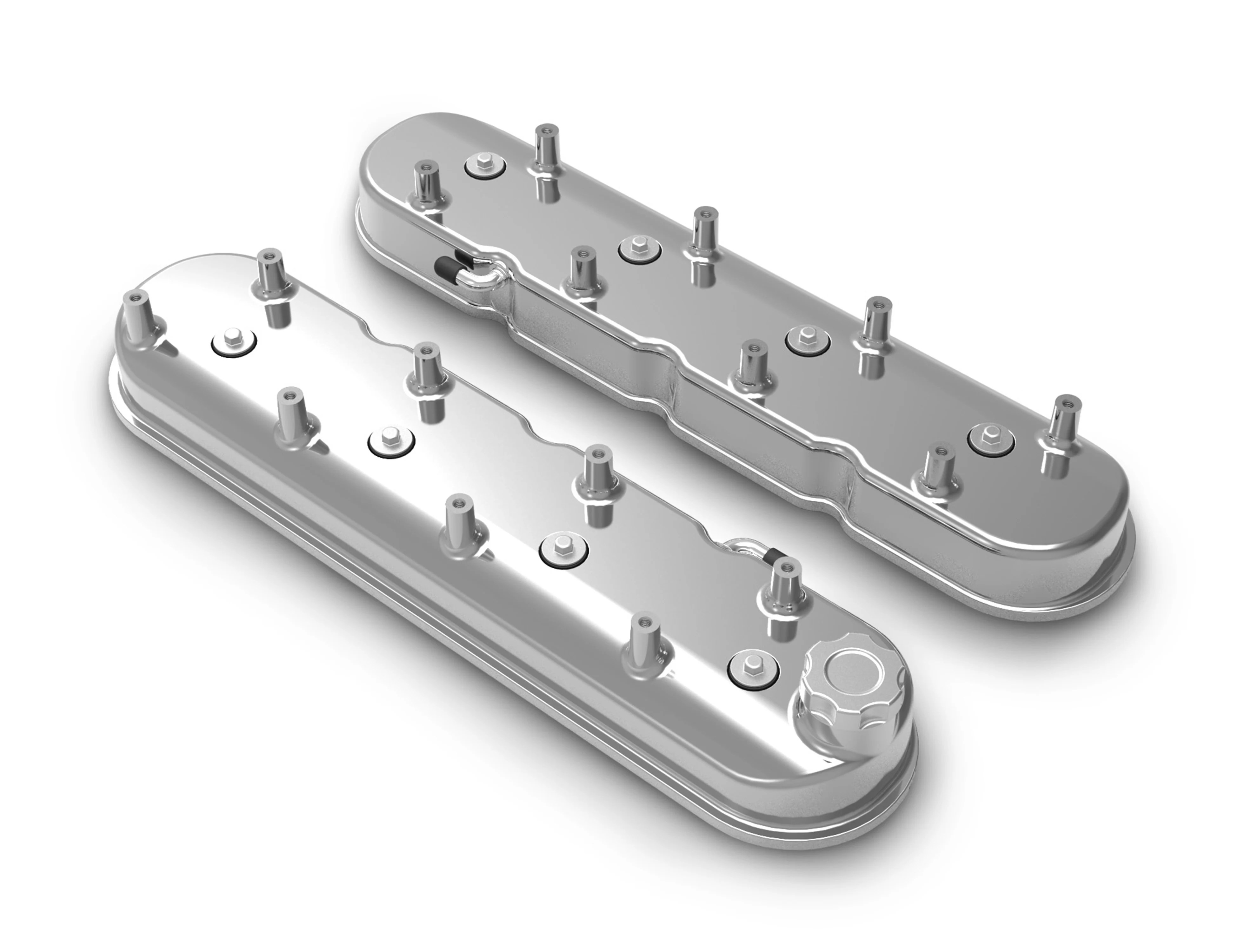Holley 241111 Tall LS Valve Covers Polished