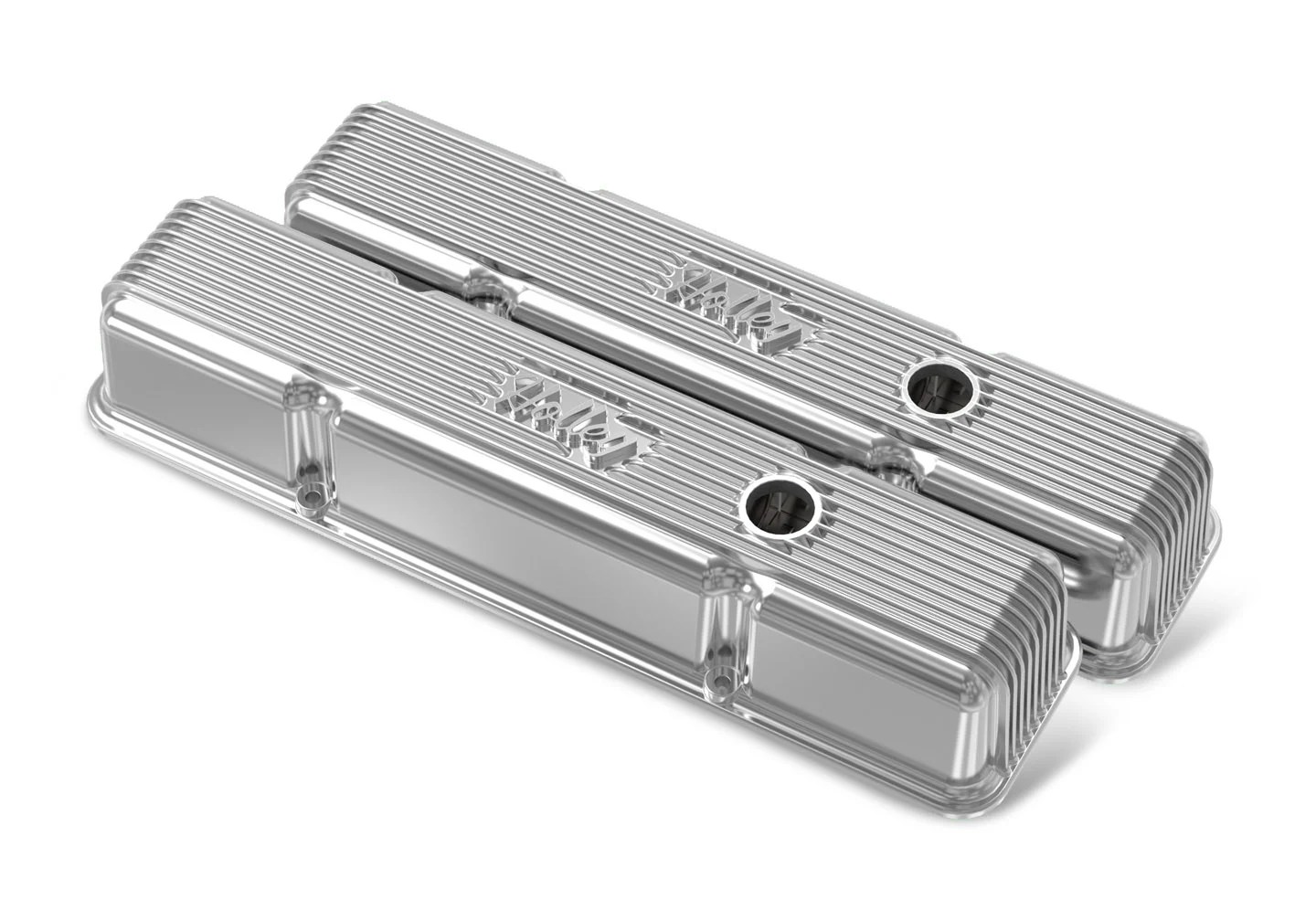 Holley 241241 Holley Valve Covers Vintage Series Finned SBC