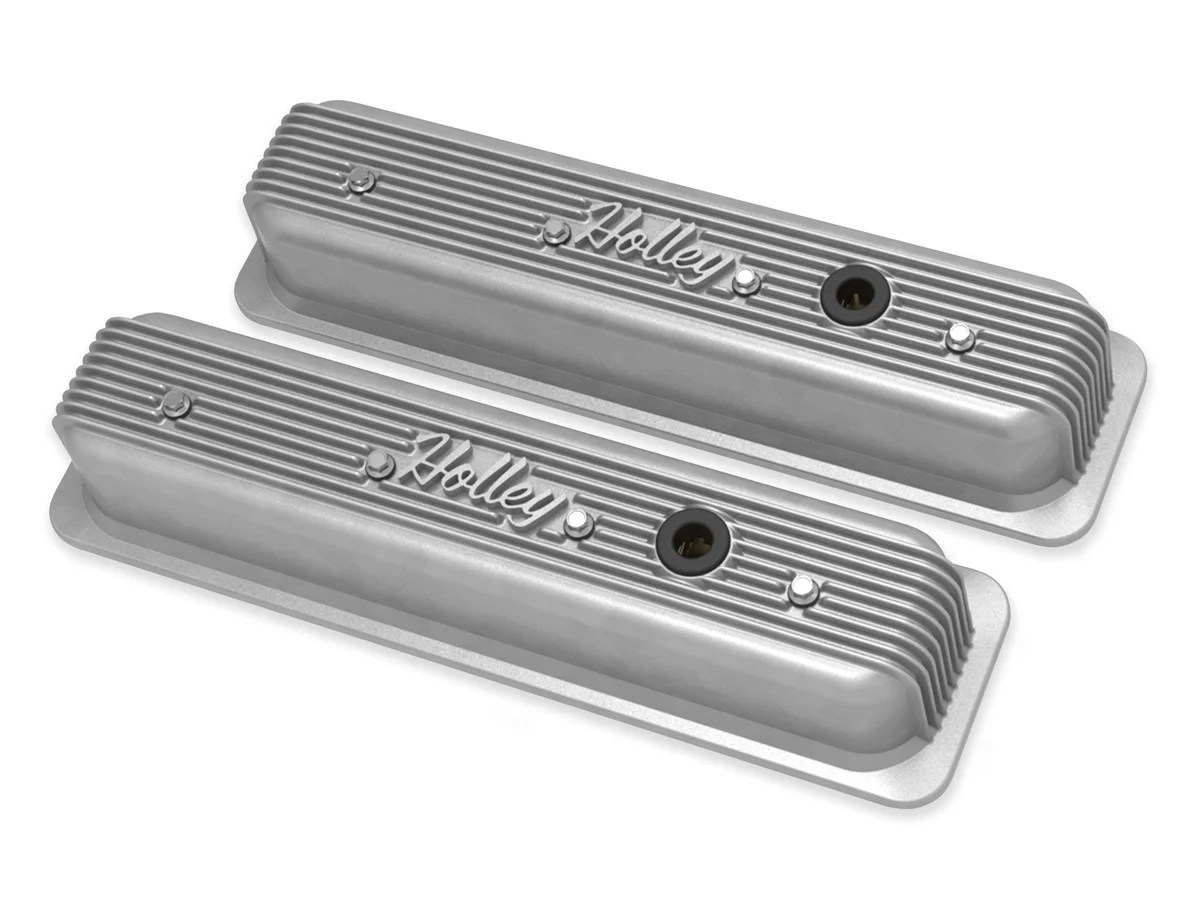 Holley 241246 Holley Finned Valve Covers for Small Block Chevy Engines