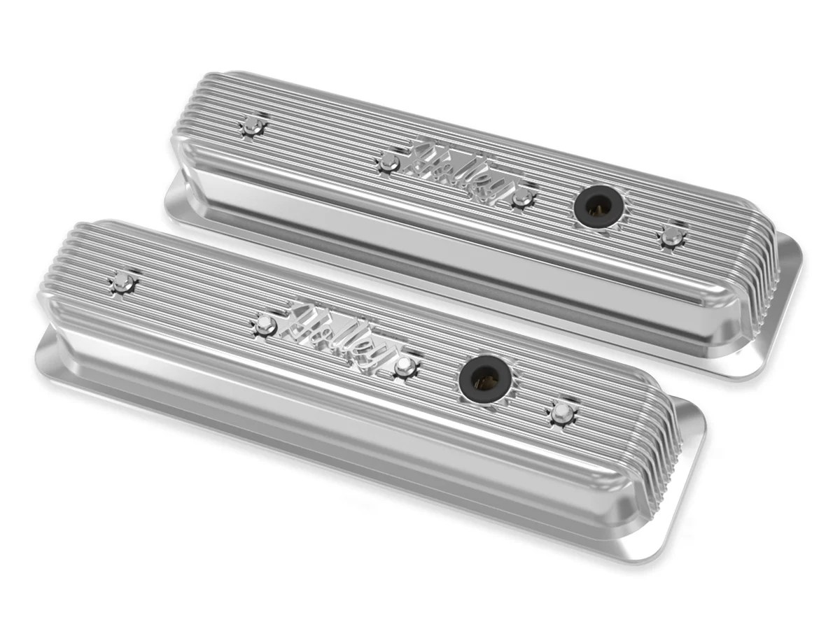Holley 241248 Holley Finned Valve Covers for Small Block Chevy Engines