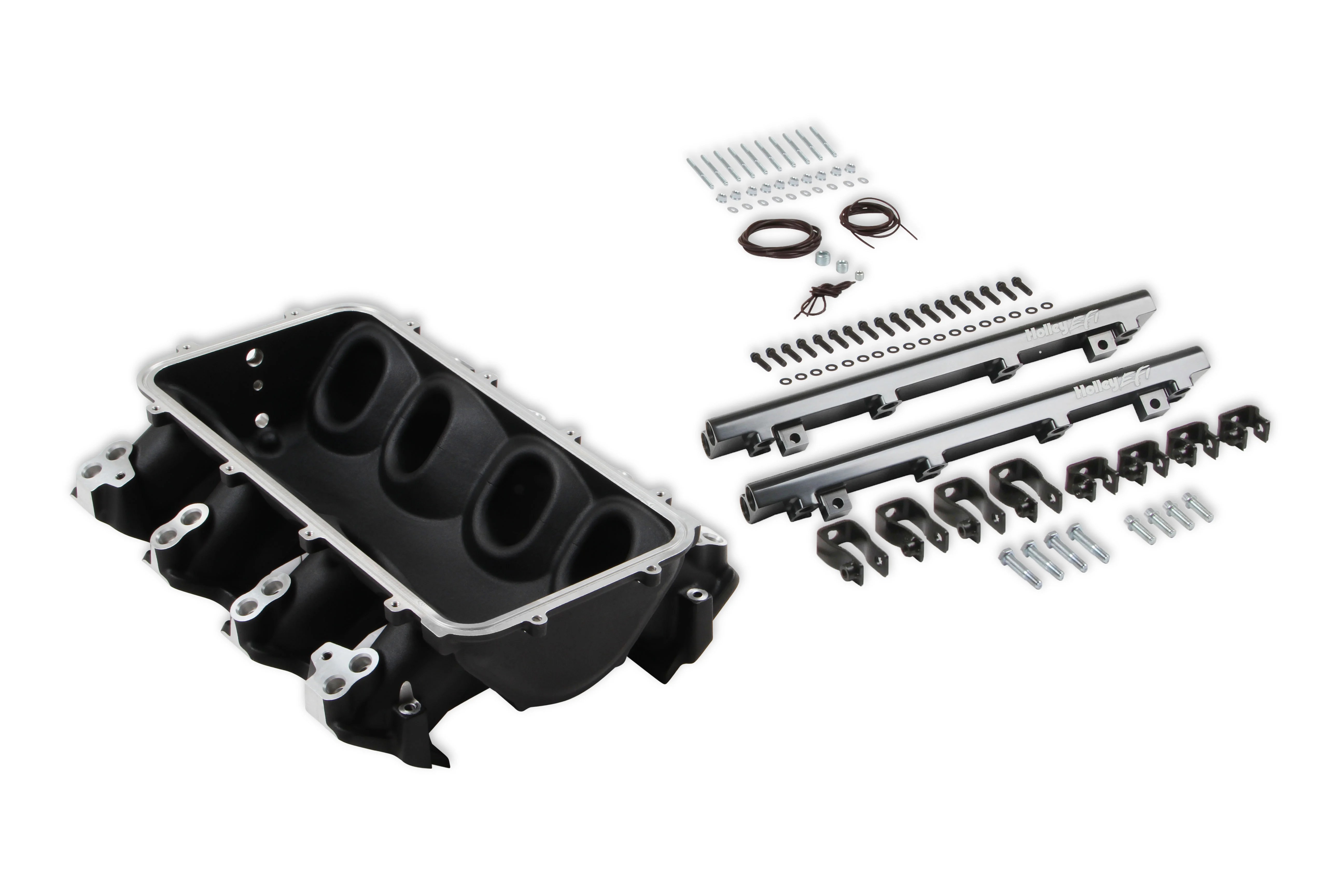 Holley EFI 300671BK Holley LoRam Manifold Base and Fuel Rails Dual