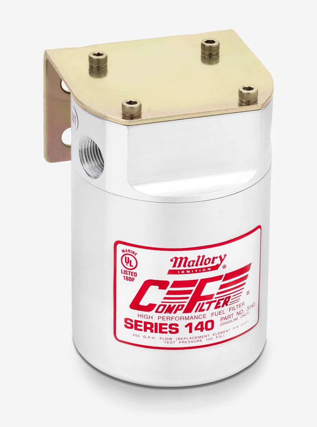 Mallory 3140 Fuel Filter Cartridge Style For Carburetion