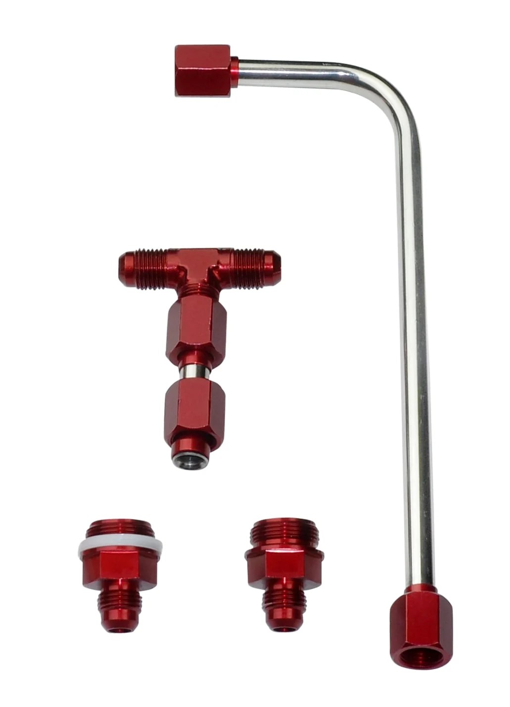 Quick Fuel 34600RQFT Dual Feed Fuel Line 6AN (Red)