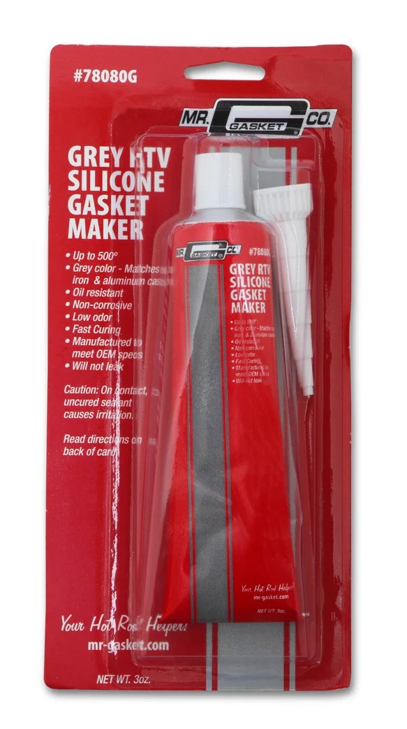 Mr. Gasket 78080G Mr. Gasket Silicone RTV Grey 3 Oz. Tube