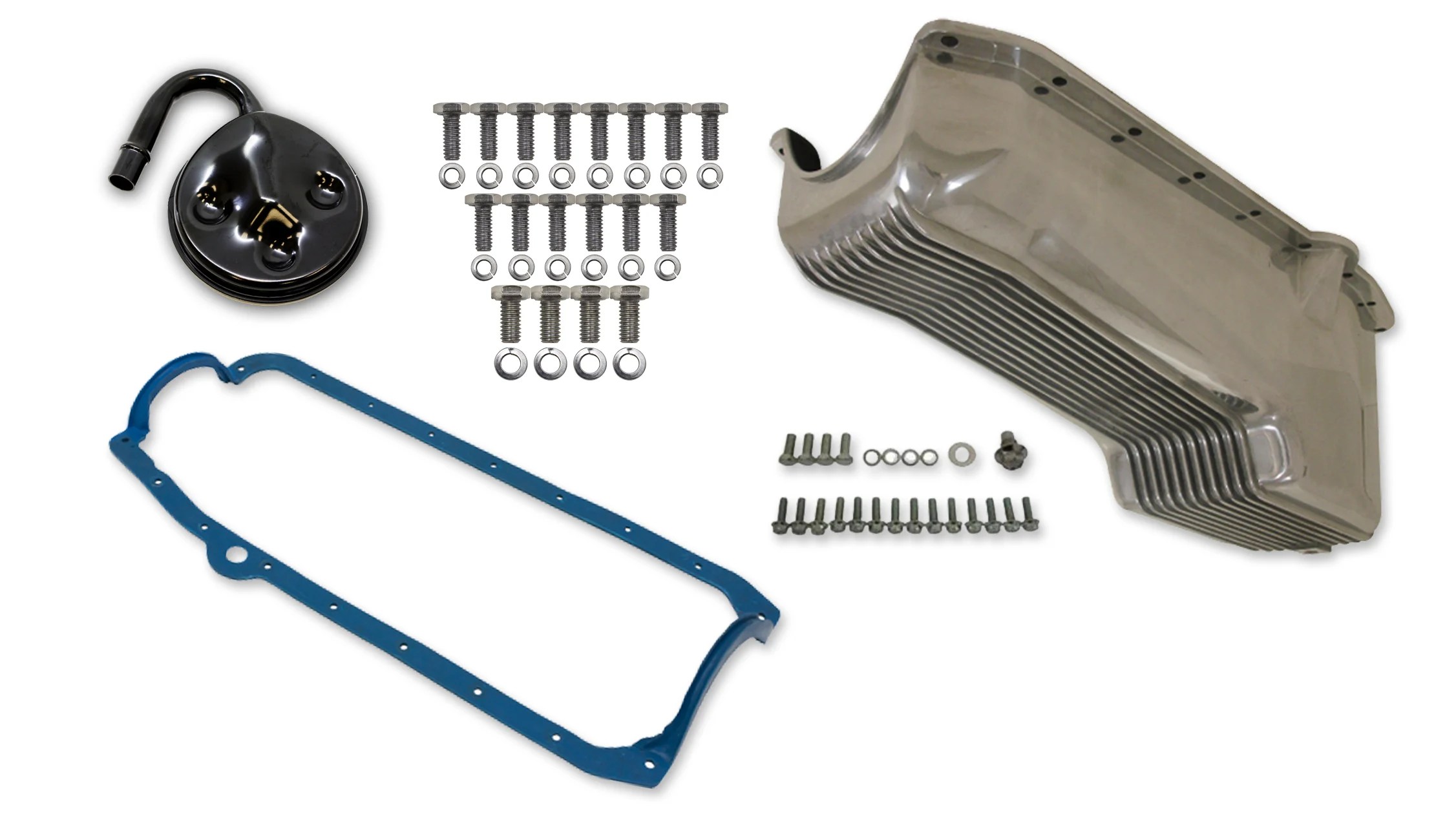 Weiand 6500FWND Weiand Aluminum Oil Pan Kit