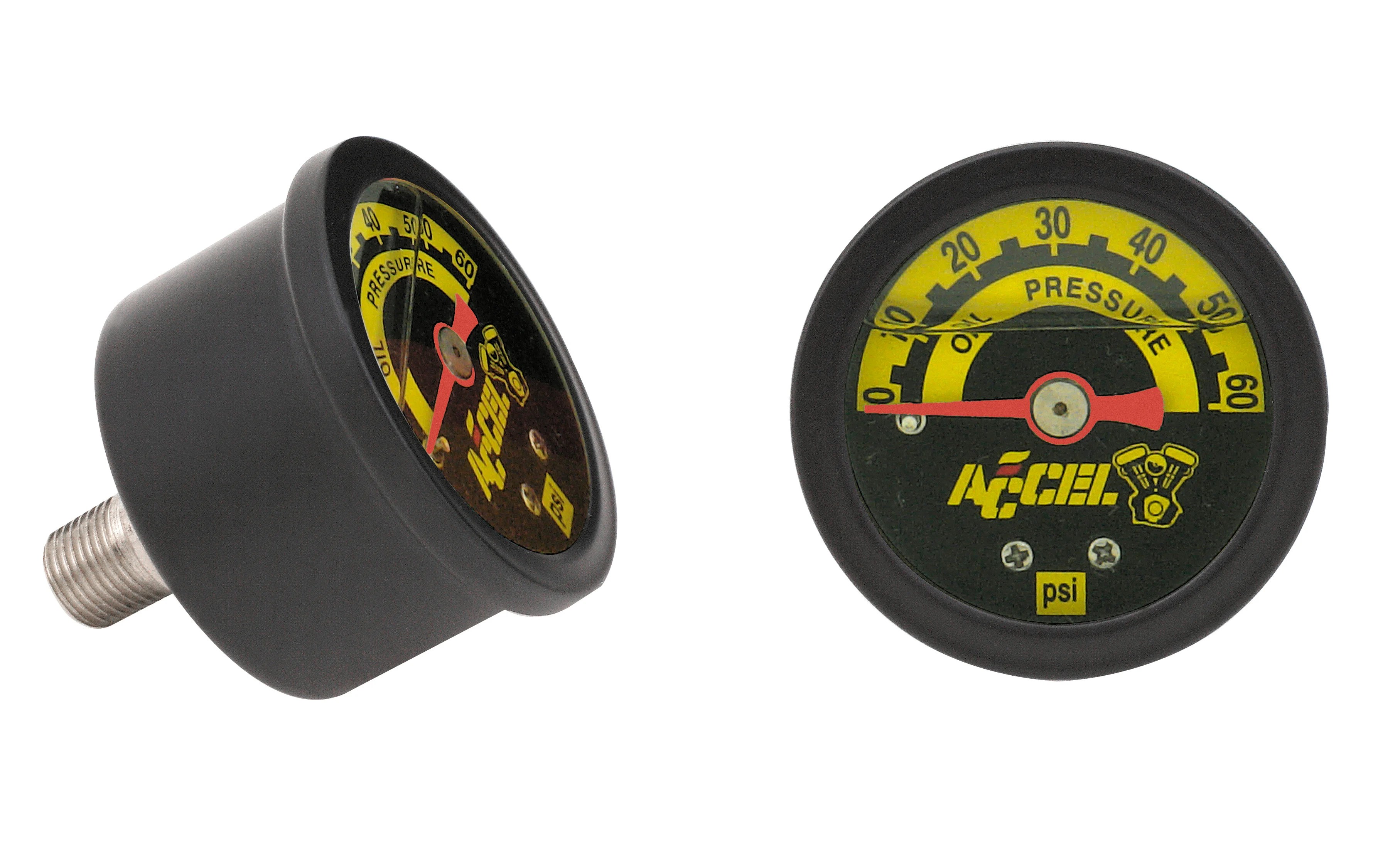 ACCEL Motorcycle 7121B Motorcycle Oil Pressure Gauge