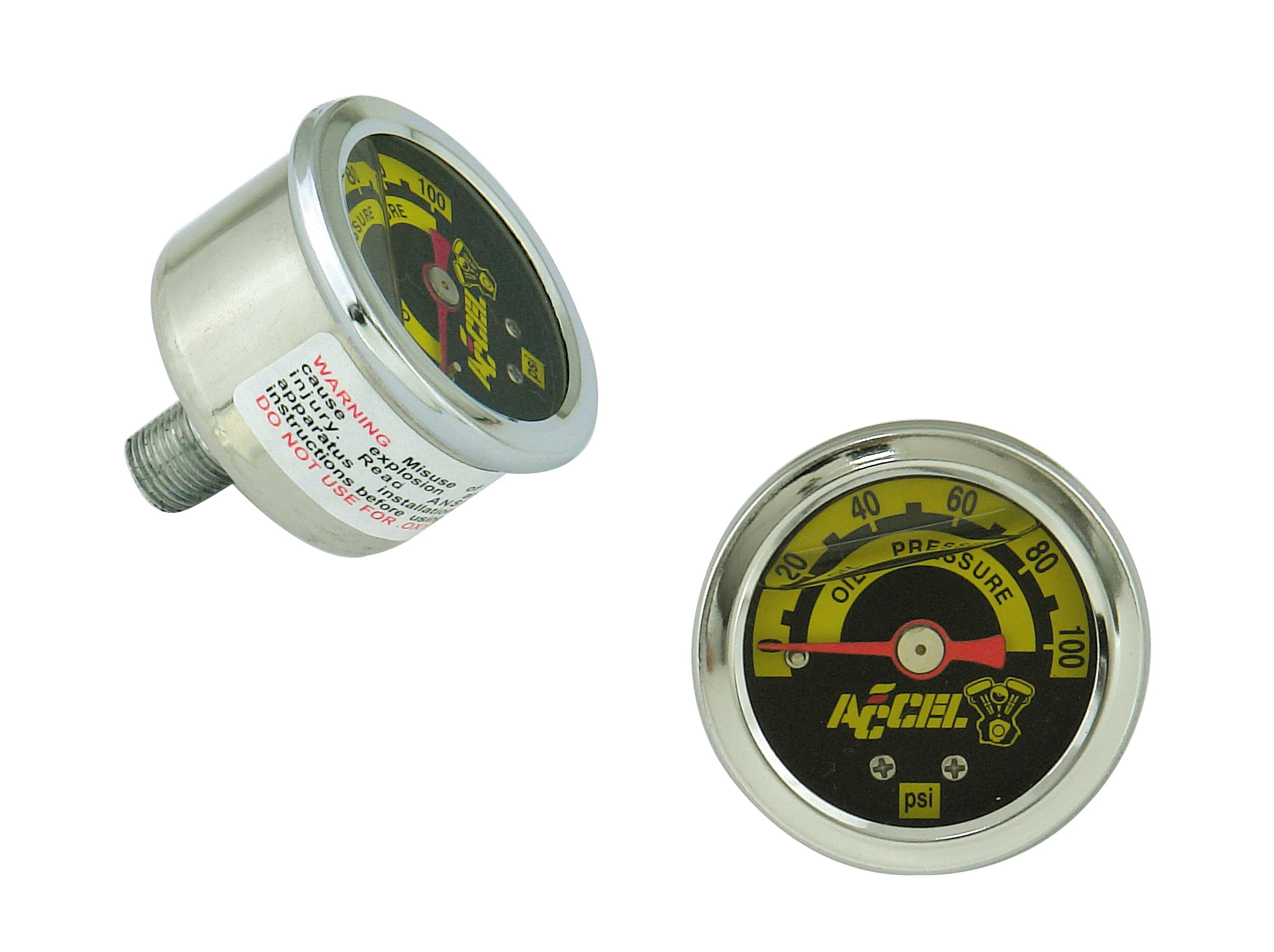 ACCEL Motorcycle 7122 Motorcycle Oil Pressure Gauge