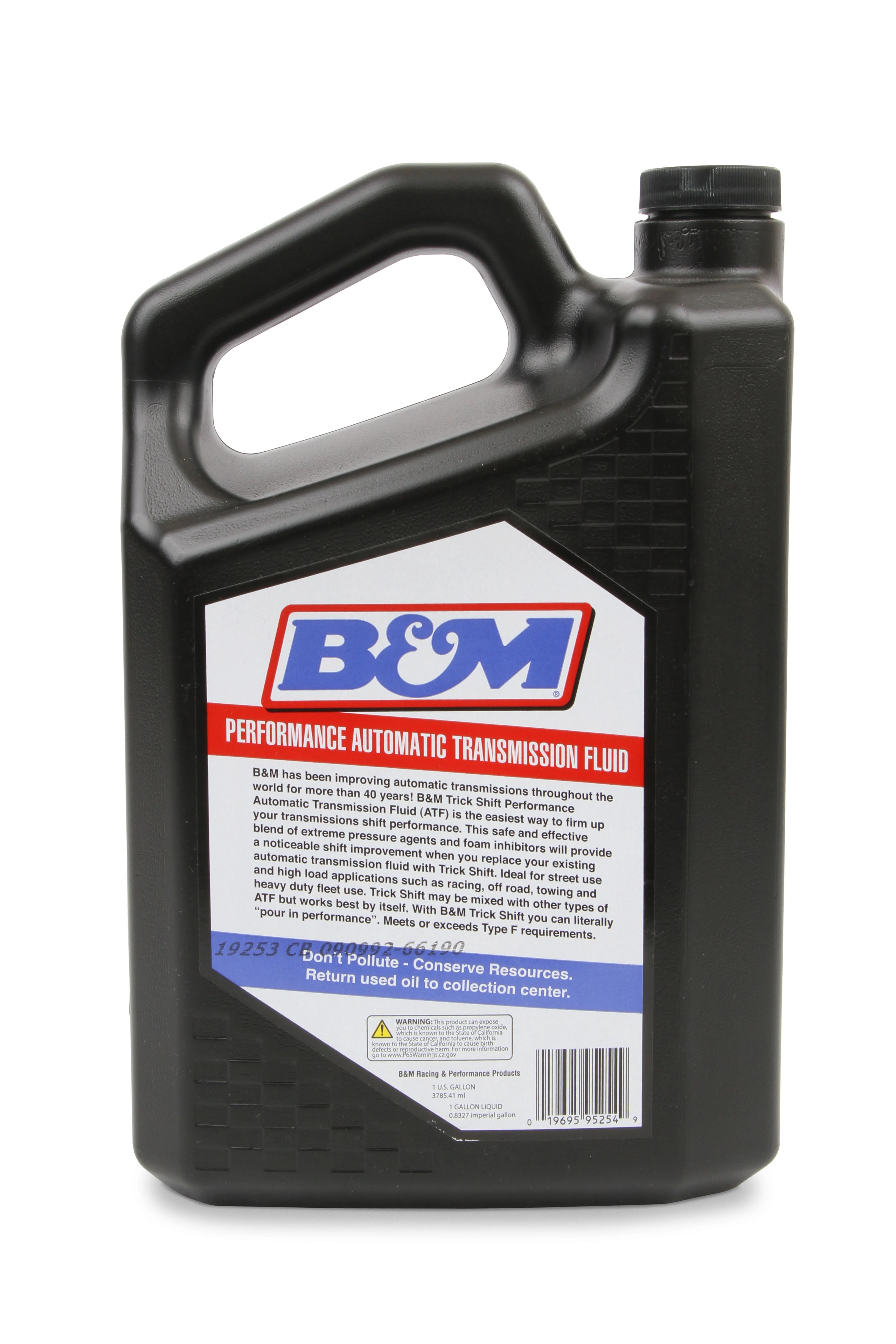 B&M 80260 B&M Trick Shift Automatic Transmission Fluid 1 Gallon Bottle