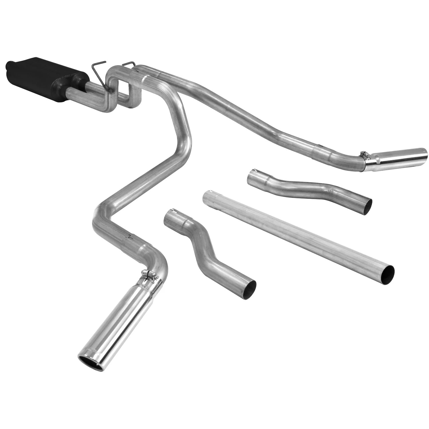 Flowmaster 817429 Catback System 409S Dual Rear/Side Exit American