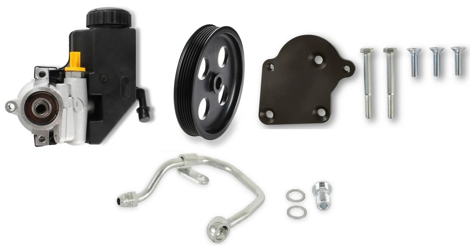 Holley 97378 Power Steering Kit for Gen III Hemi Swaps Early Car