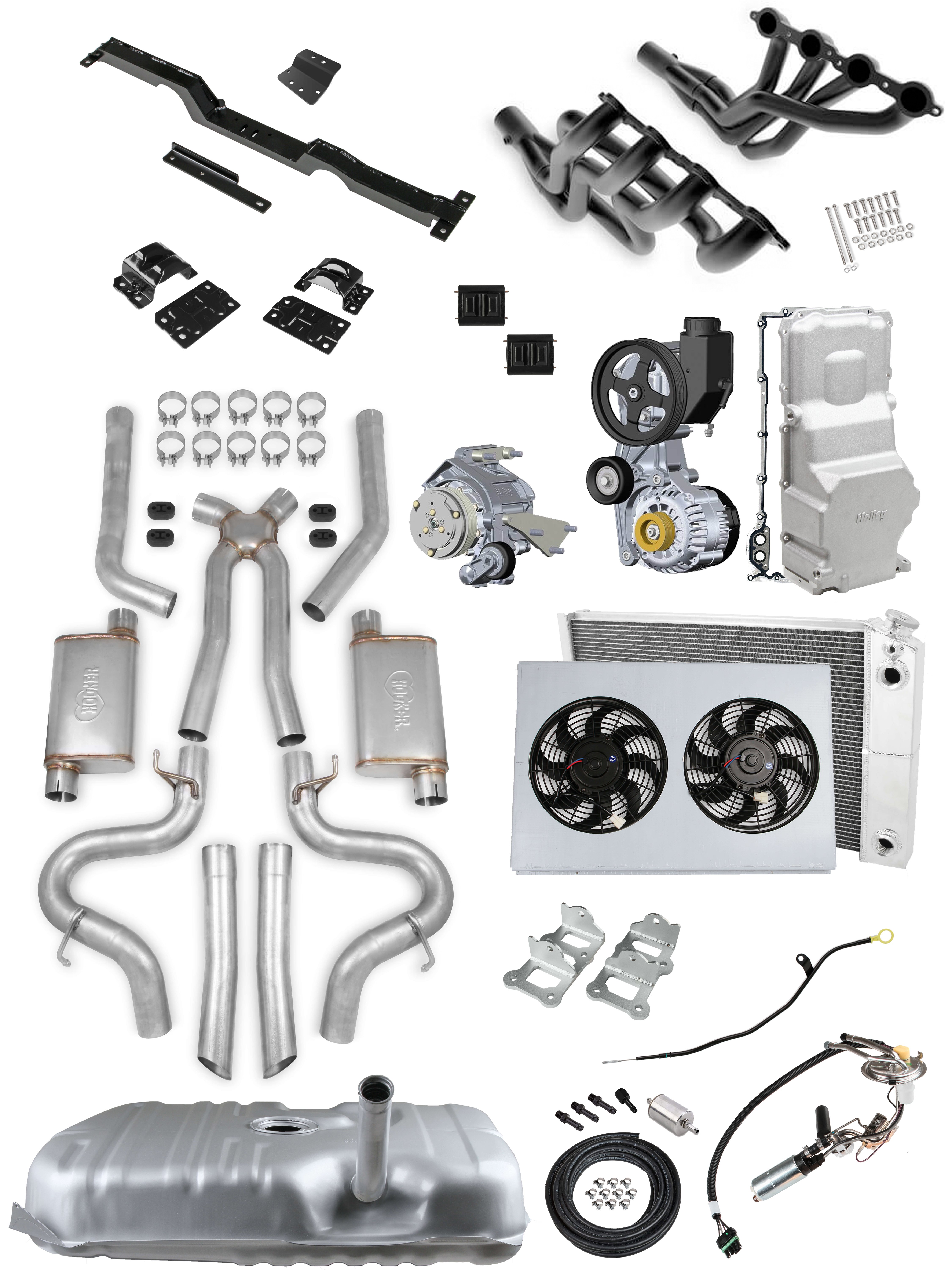 Holley VK090067 Level 6 LS Swap Kit 1 7/8" Headers and 3" Exhaust