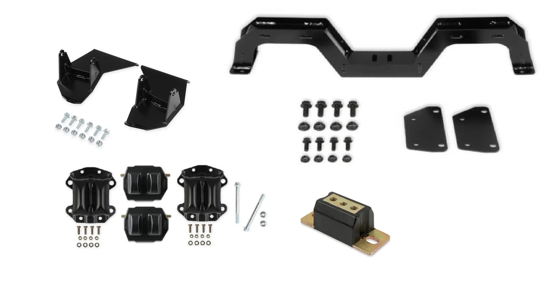 Holley Kits VK090209 Hooker Blackheart LS Swap Kit Premium Mounts